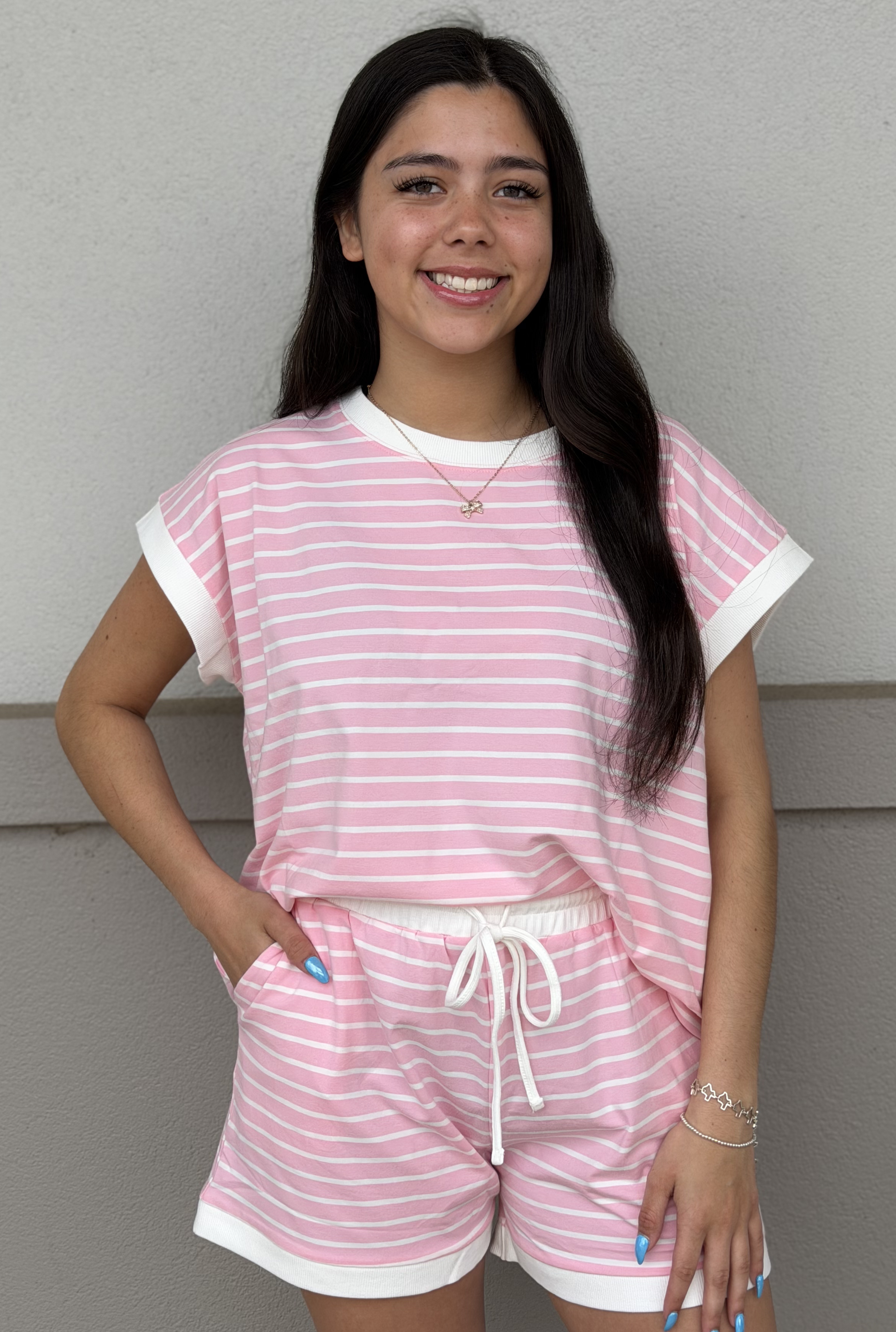 PINK STRIPE SET