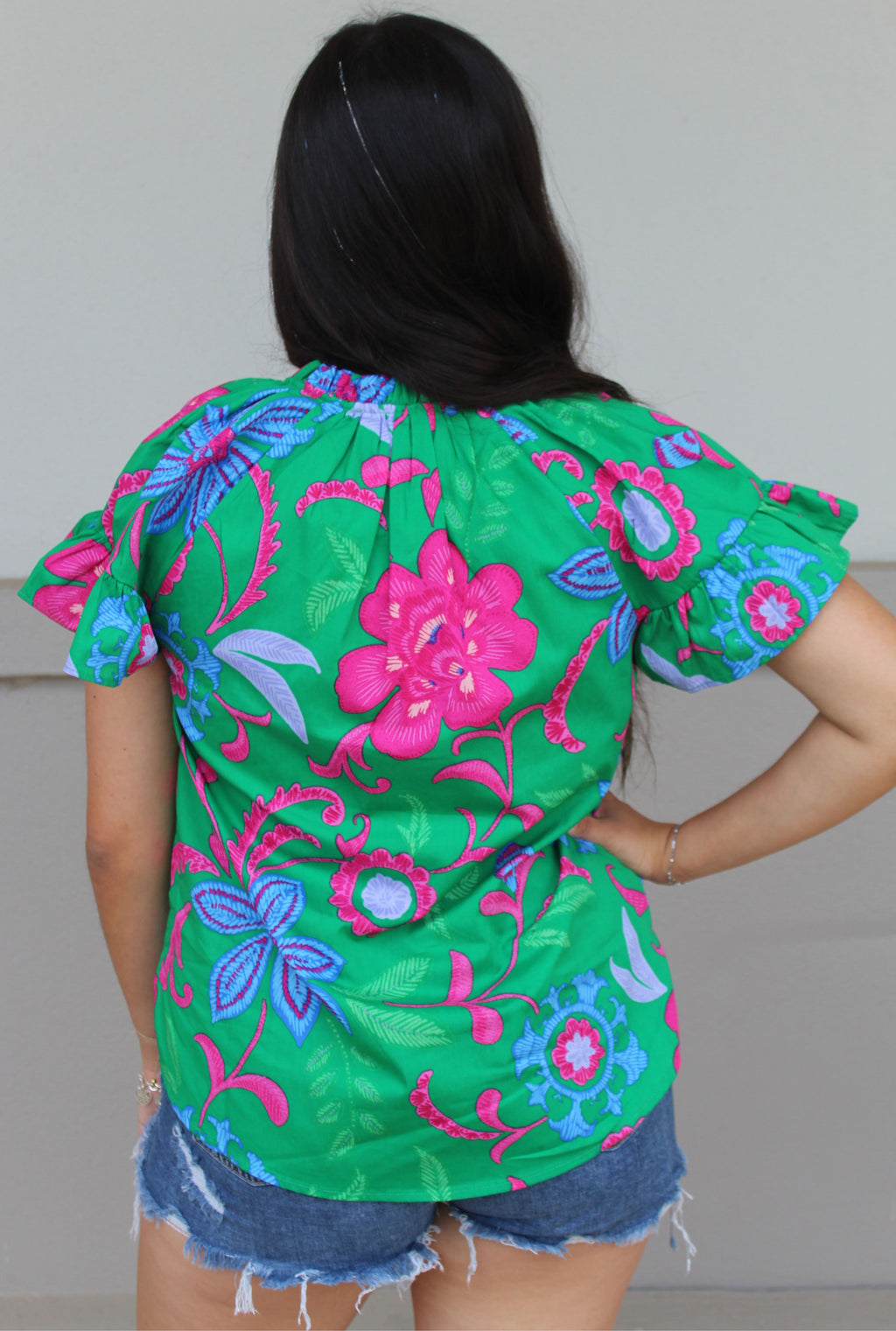 FLORAL MACY TOP