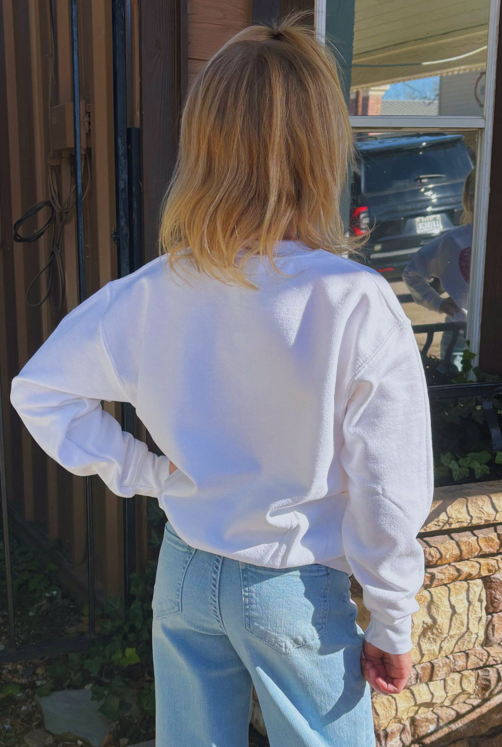KID'S GLITTER HEART TOP