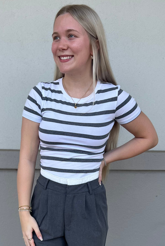 STRIPED STACEY TOP