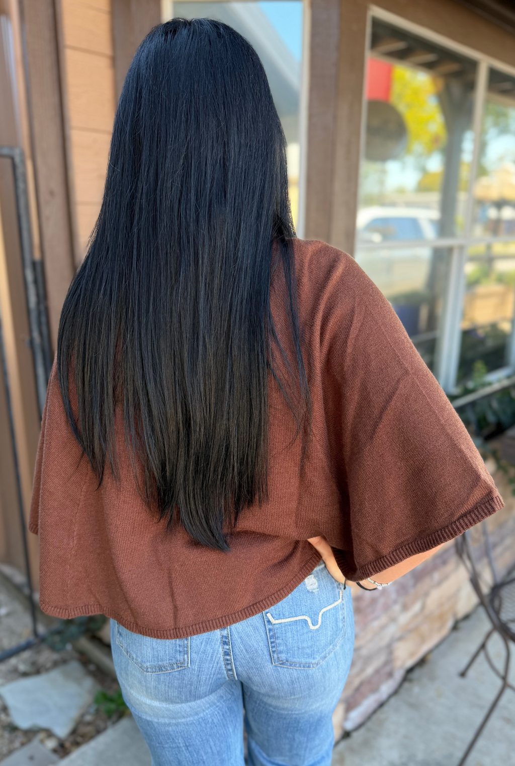 BROWN TEXAS FALL SWEATER