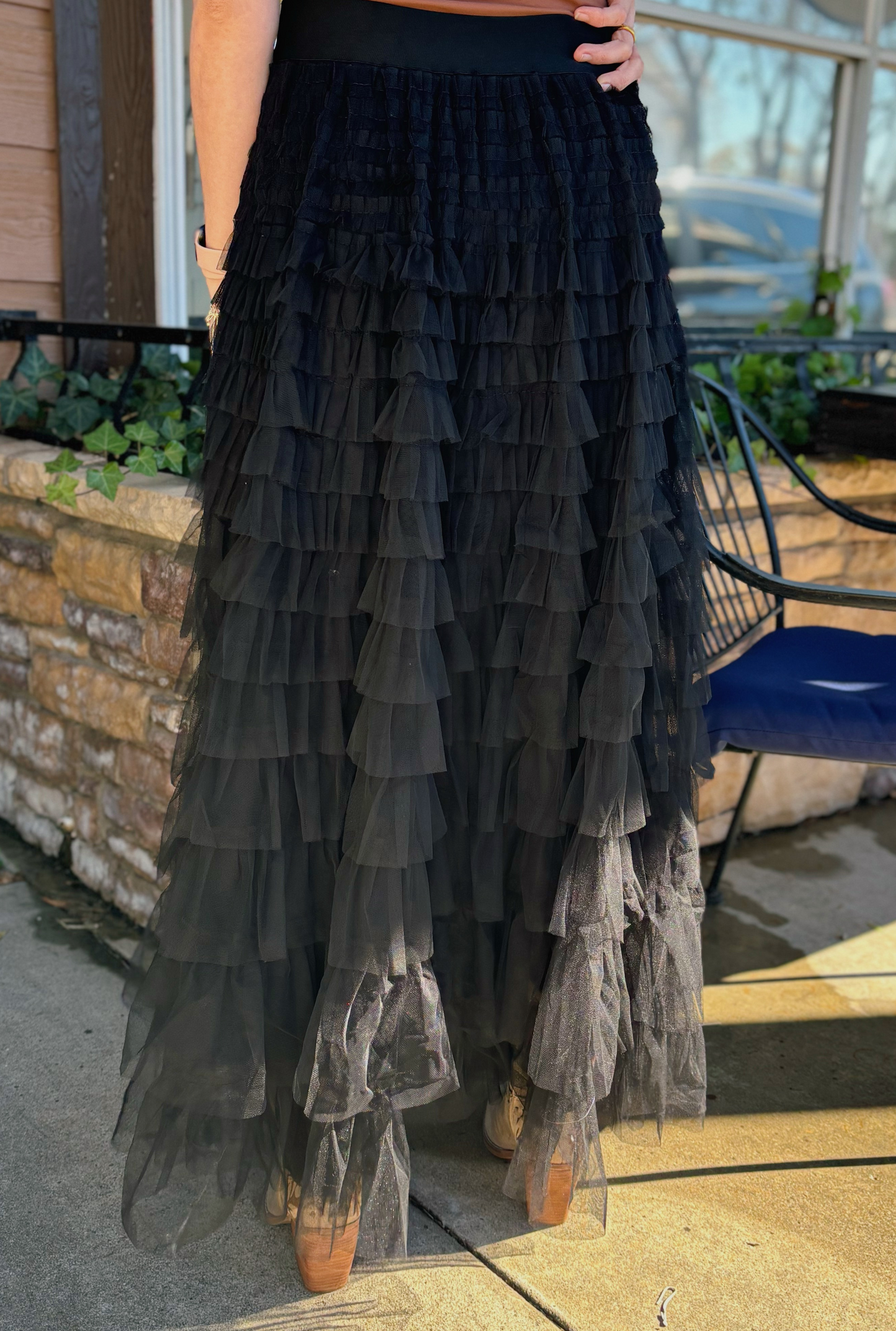 BLACK SWEET MAXI SKIRT