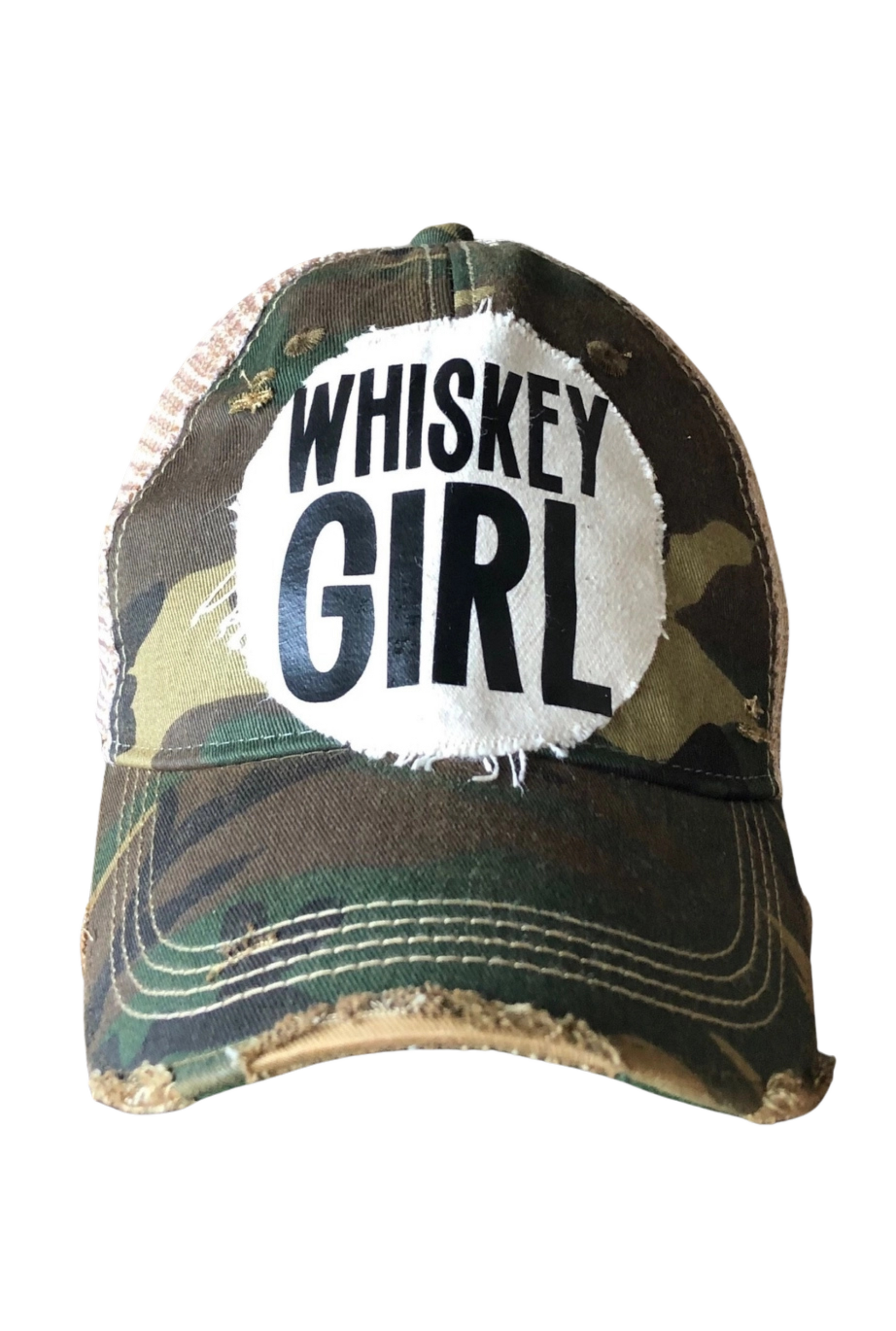 CAMO WHISKEY GIRL HAT