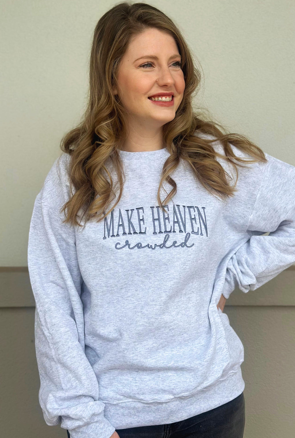 GREY MAKE HEAVEN CROWDED SWEATSHIRT