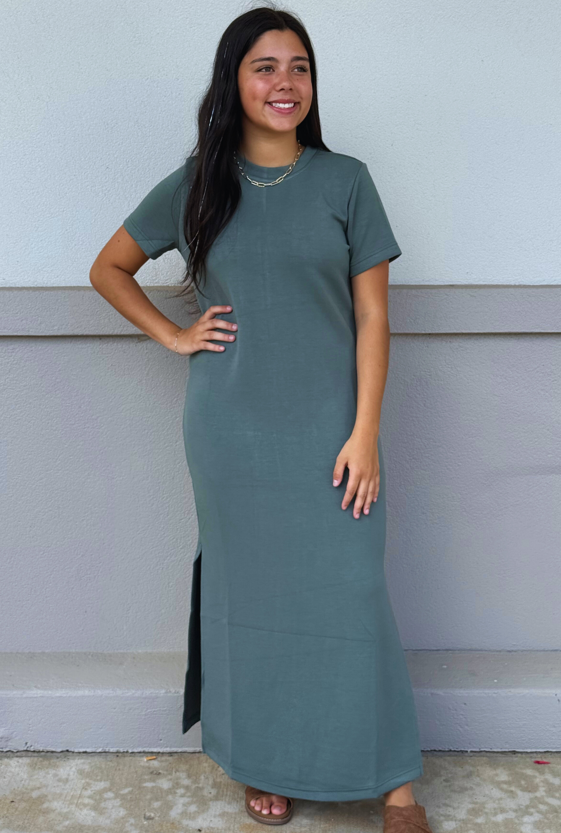 SAGE POLLY DRESS