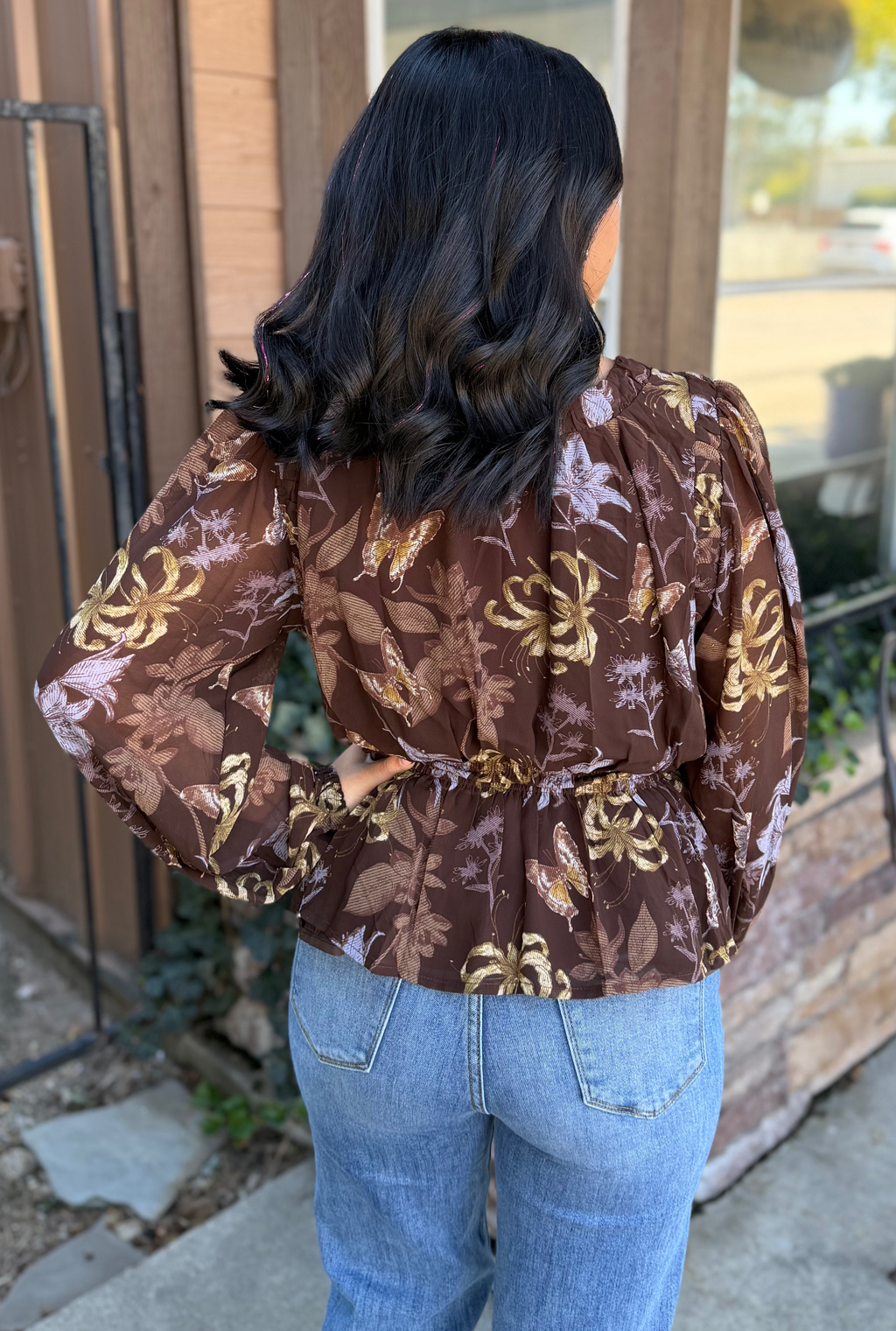 BROWN PAMELA TOP