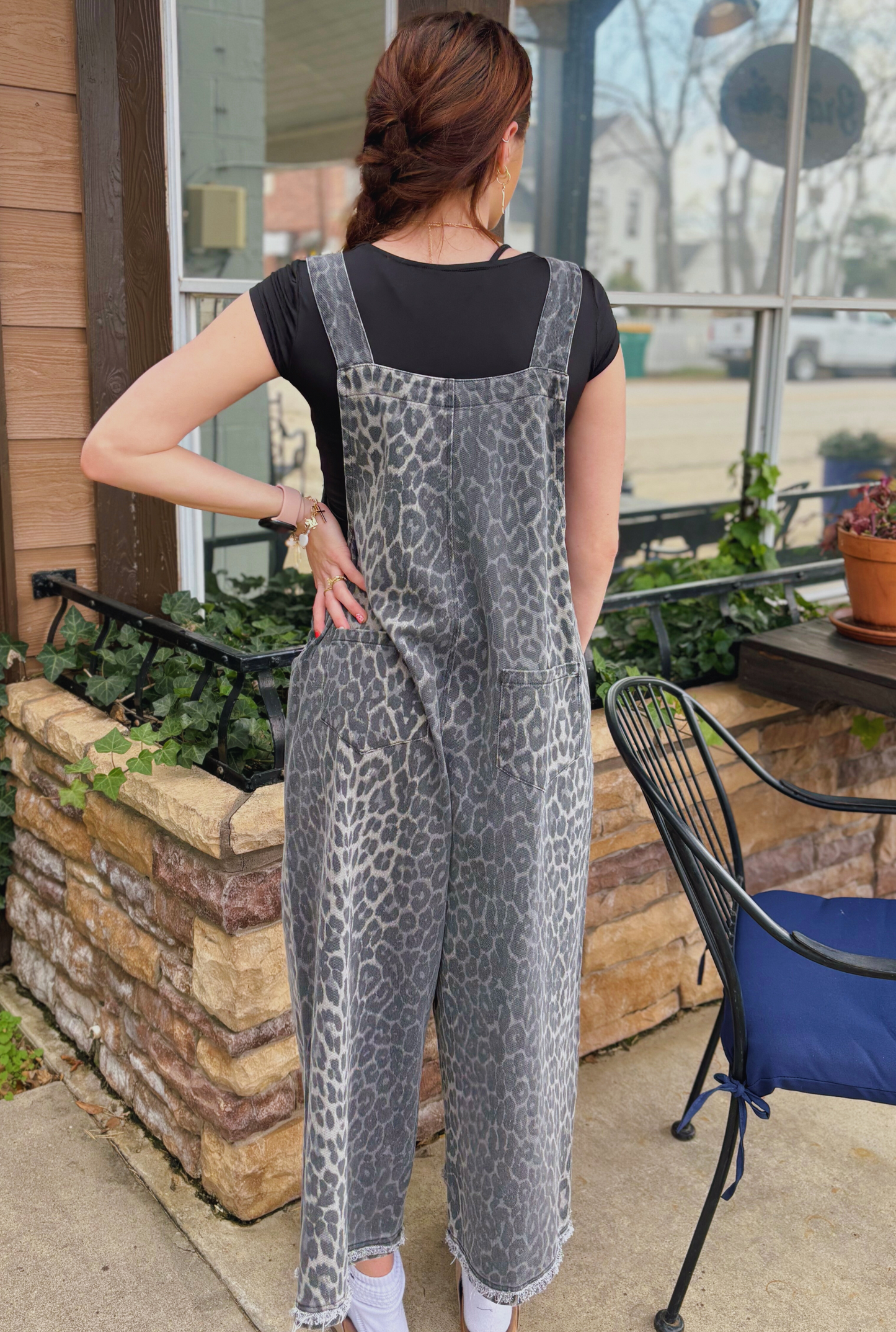 GREY WENDY OVERALLS