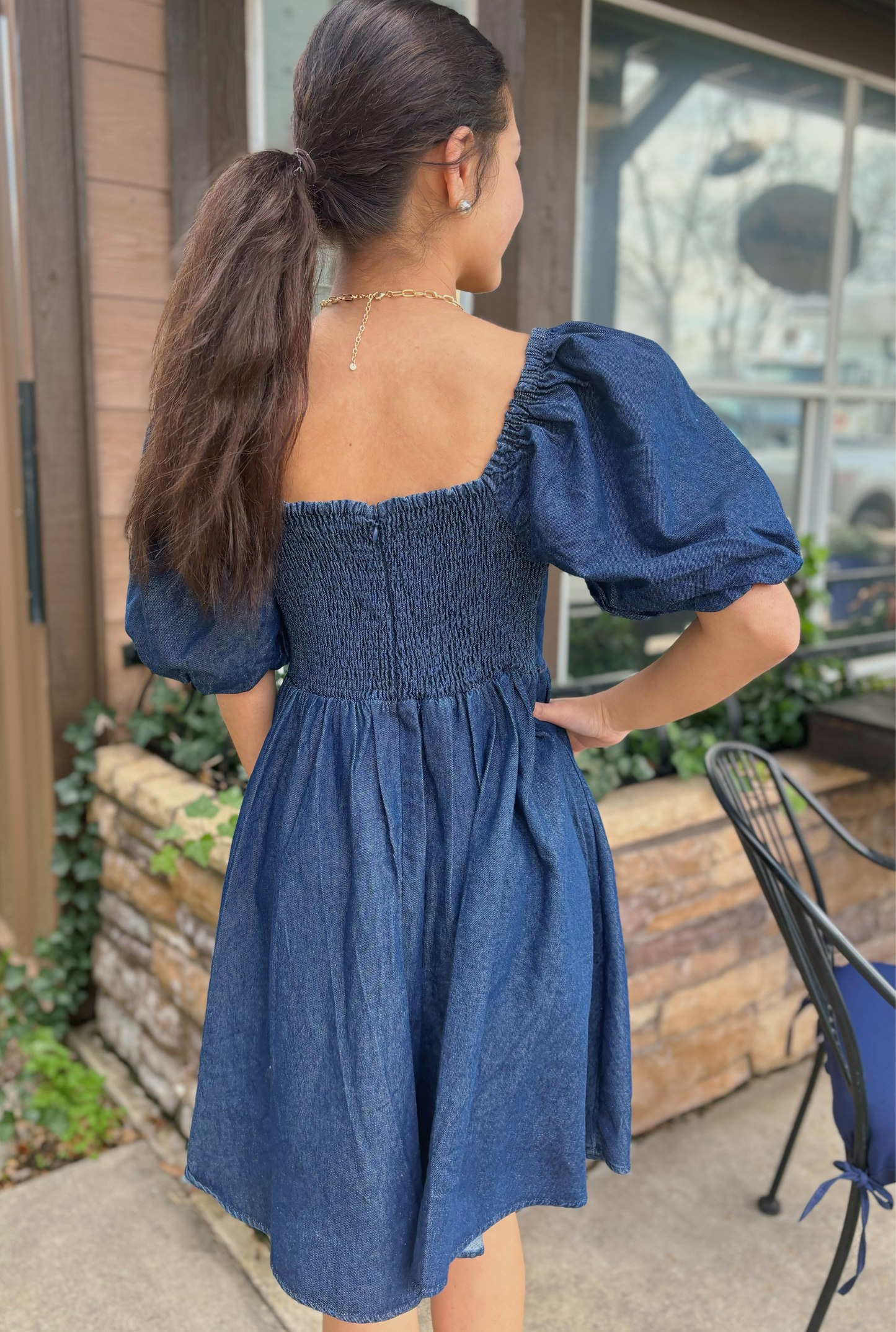 HOT BABY BLUES DENIM DRESS