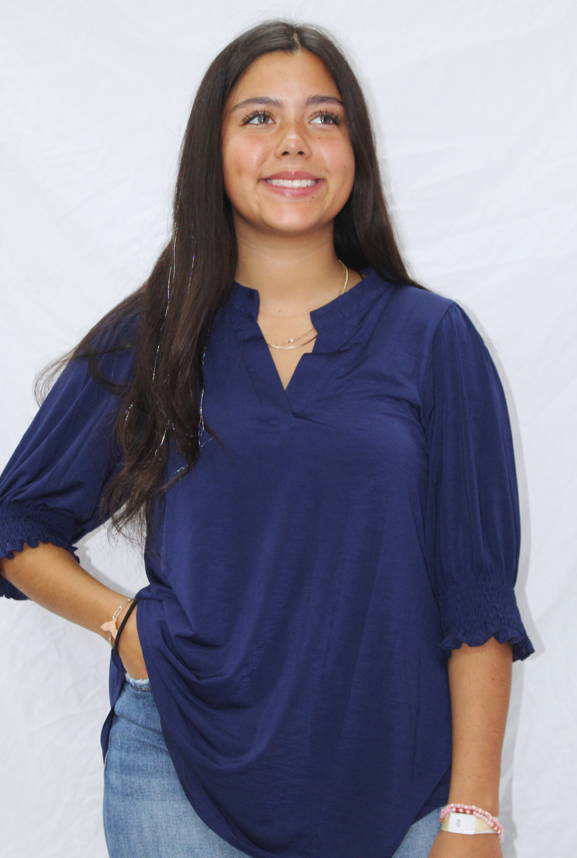NAVY MADISON TOP