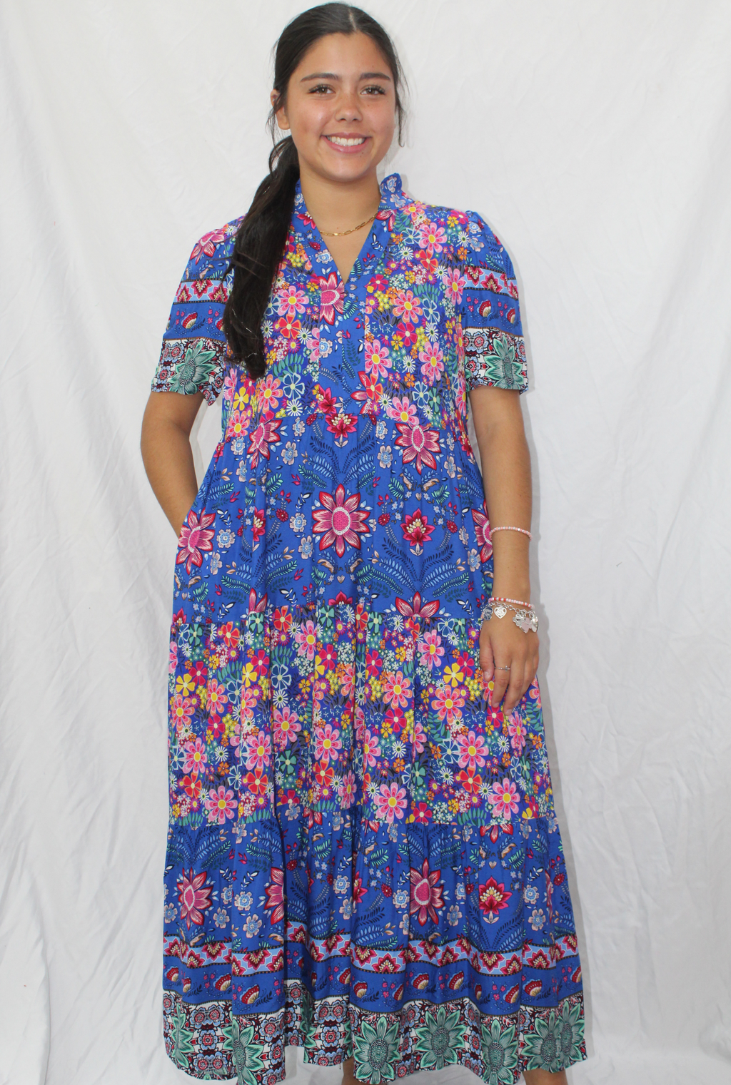 BLUE BRIANNA DRESS