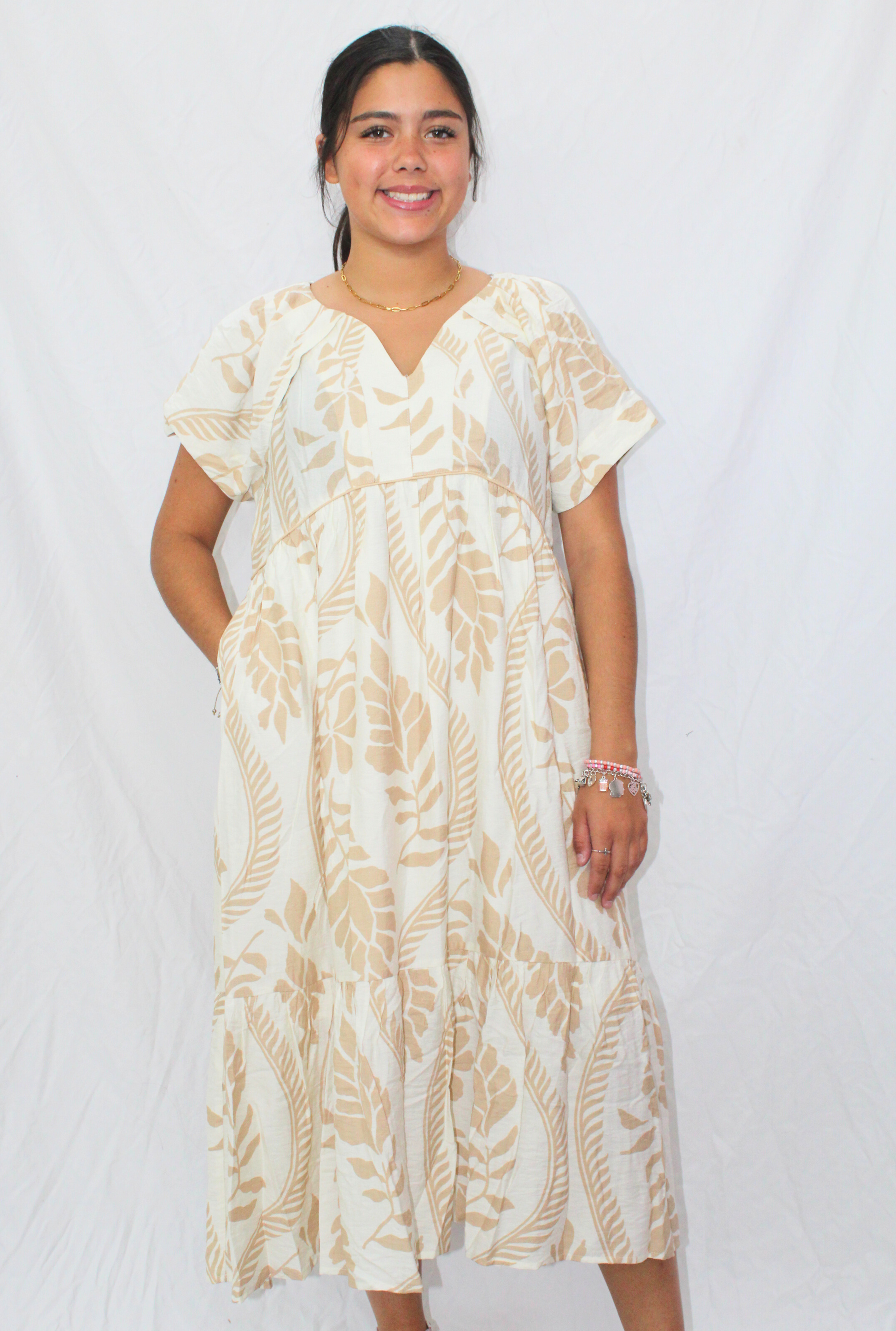 BEIGE KENNA DRESS