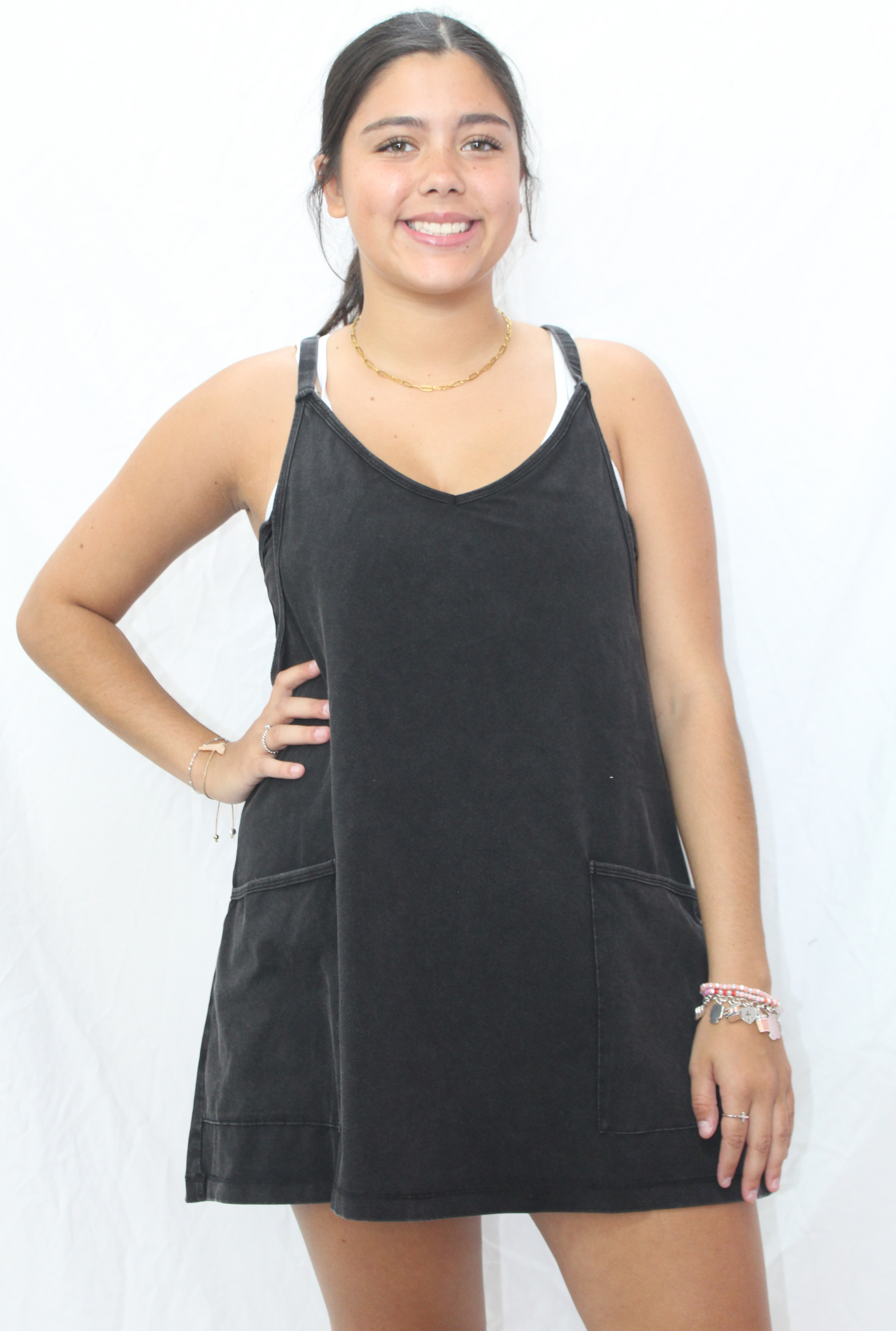 BLACK ALLIE ROMPER