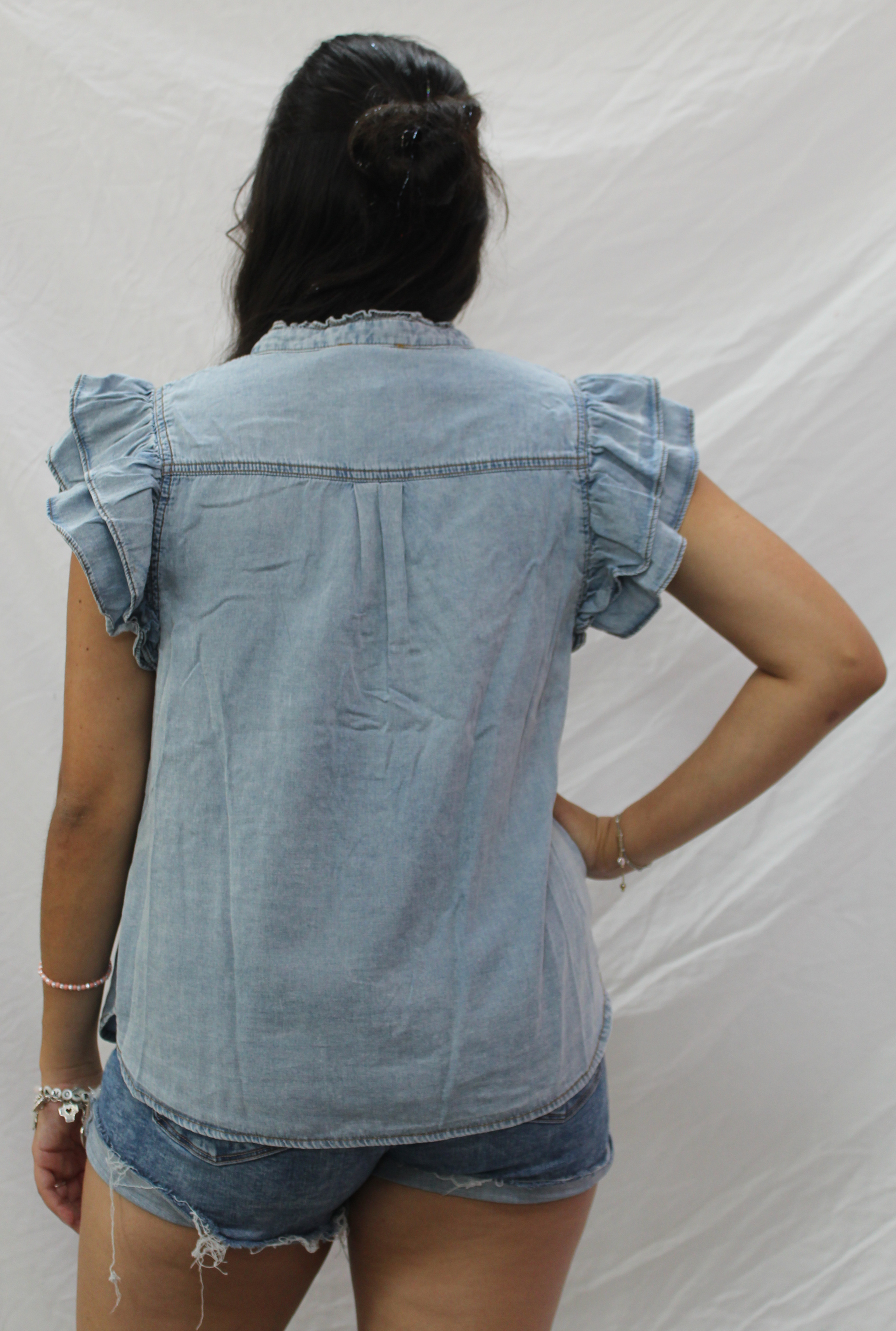 DENIM BRINLEY TOP