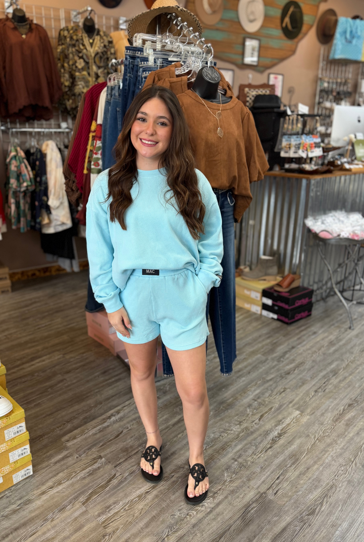 LM ICE BLUE WAFFLE SHORT