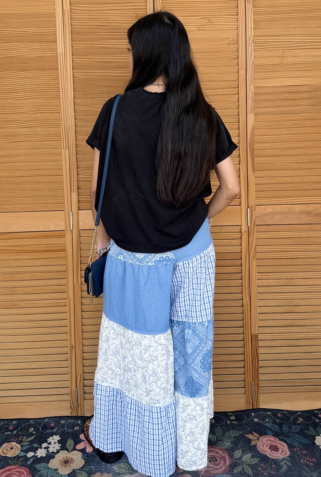 DENIM PATCH PANTS