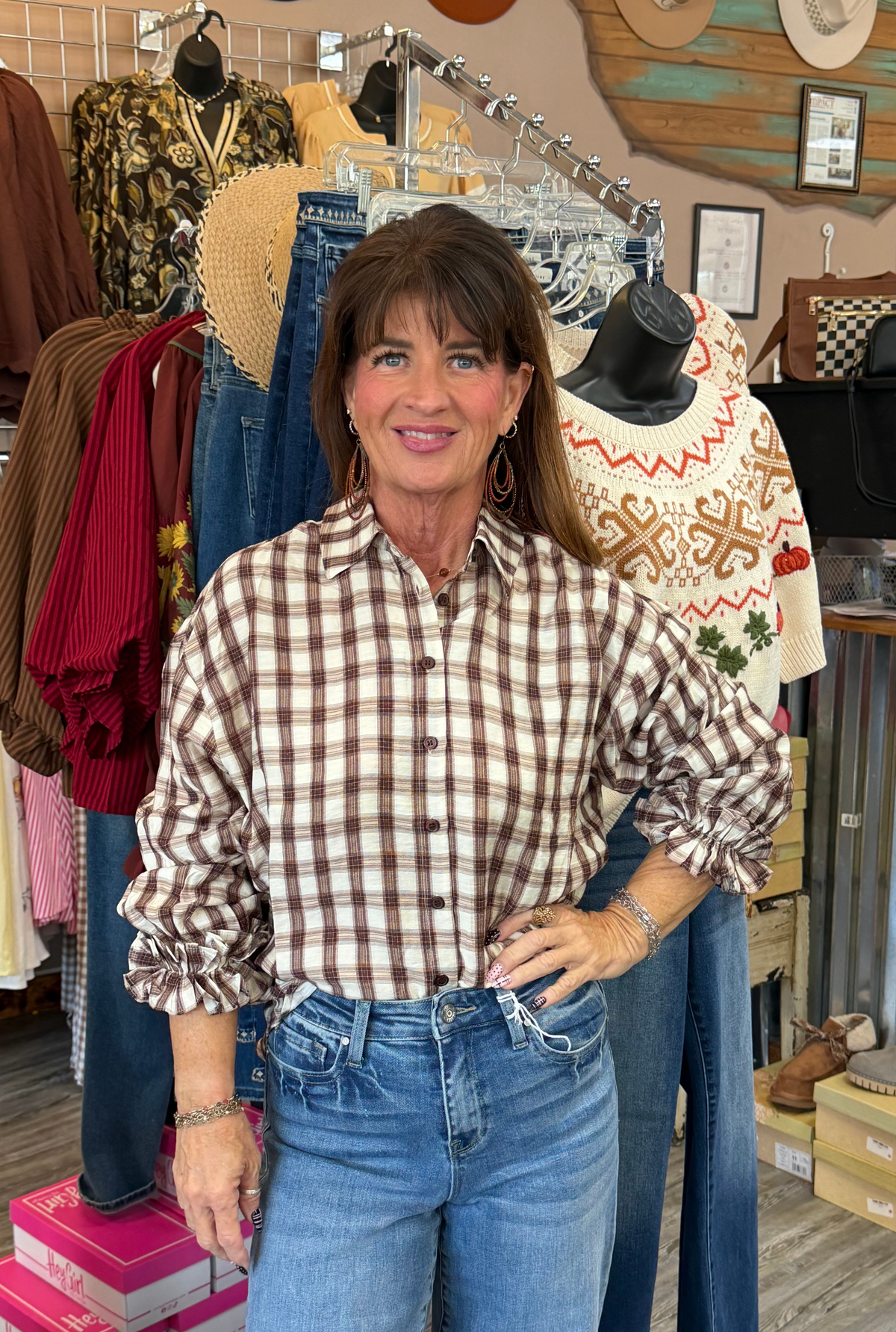 BROWN BETSY TOP