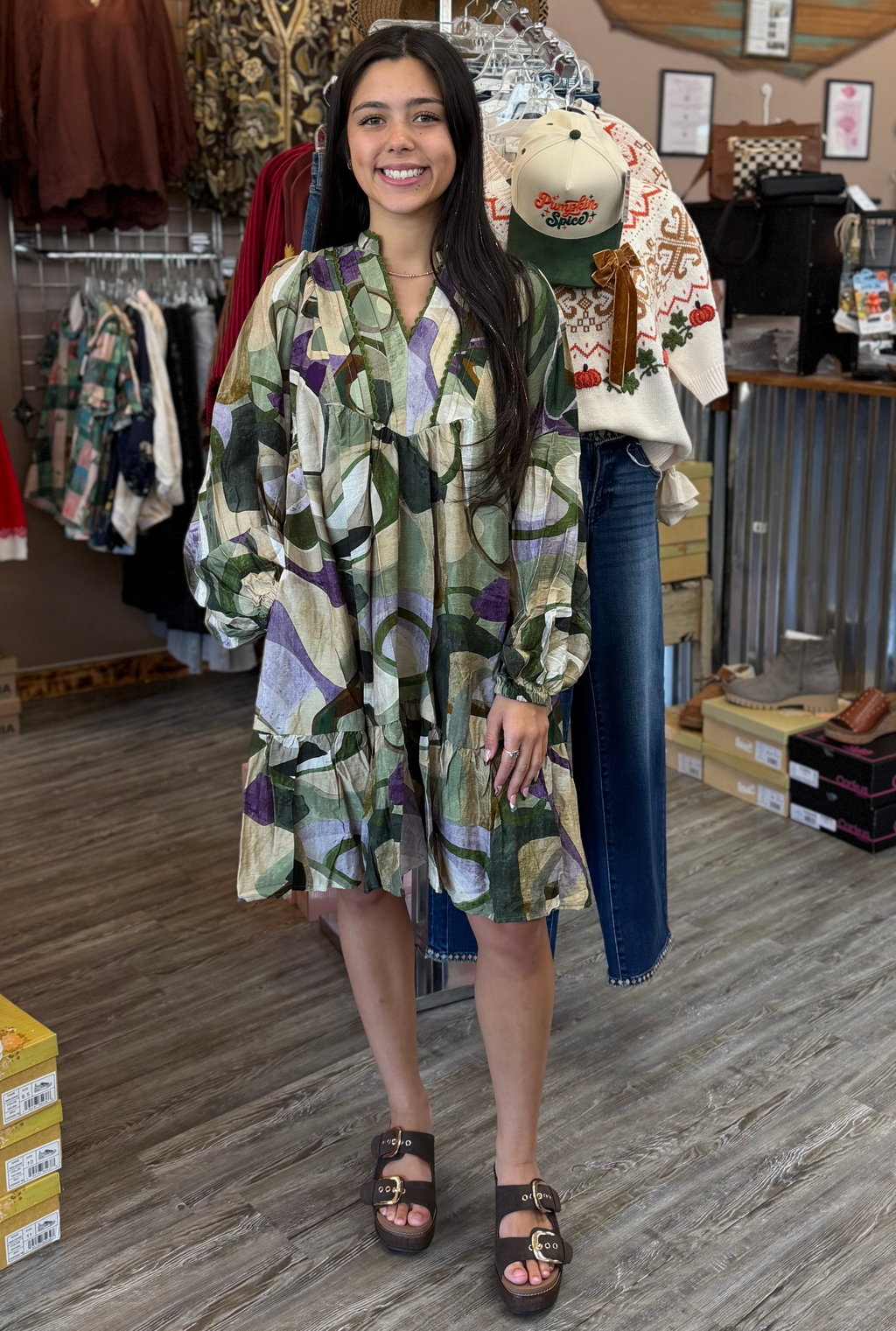 OLIVE TESSA DRESS
