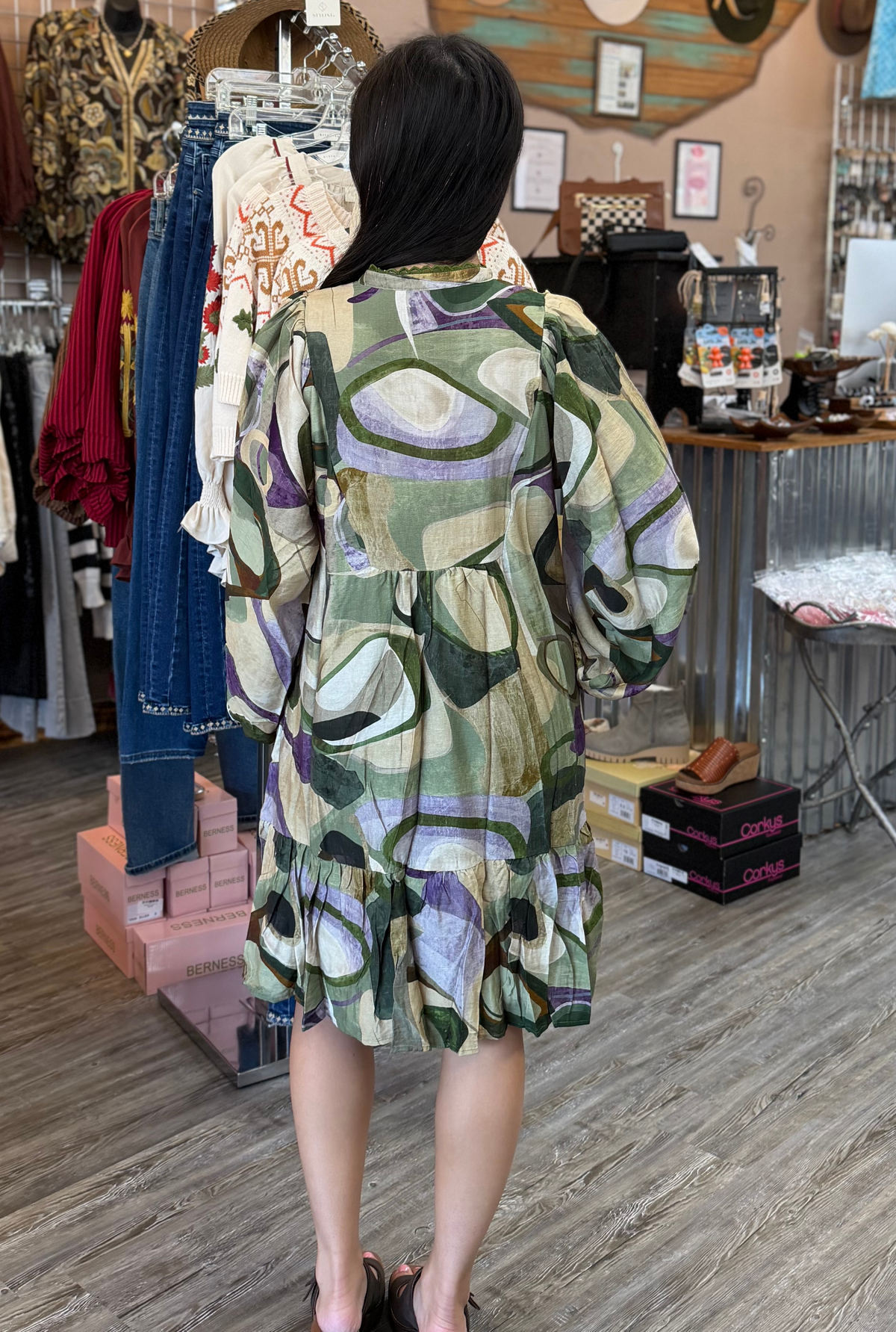 OLIVE TESSA DRESS