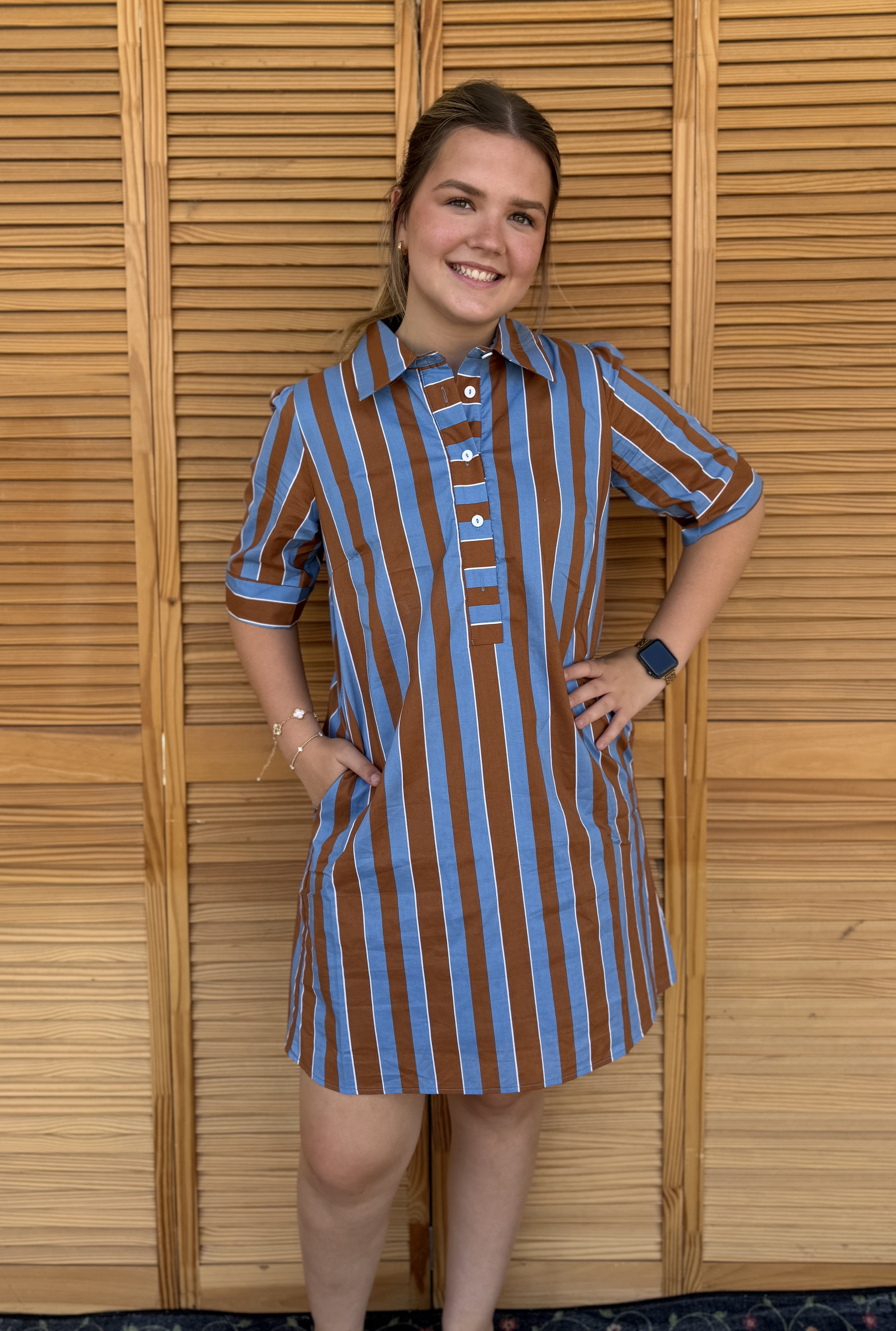 STRIPED JAMIE DRESS