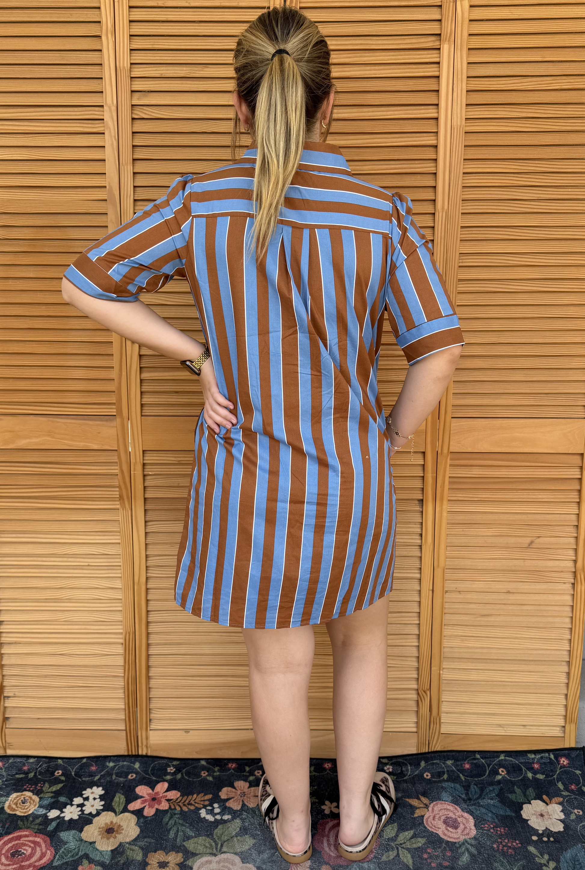 STRIPED JAMIE DRESS