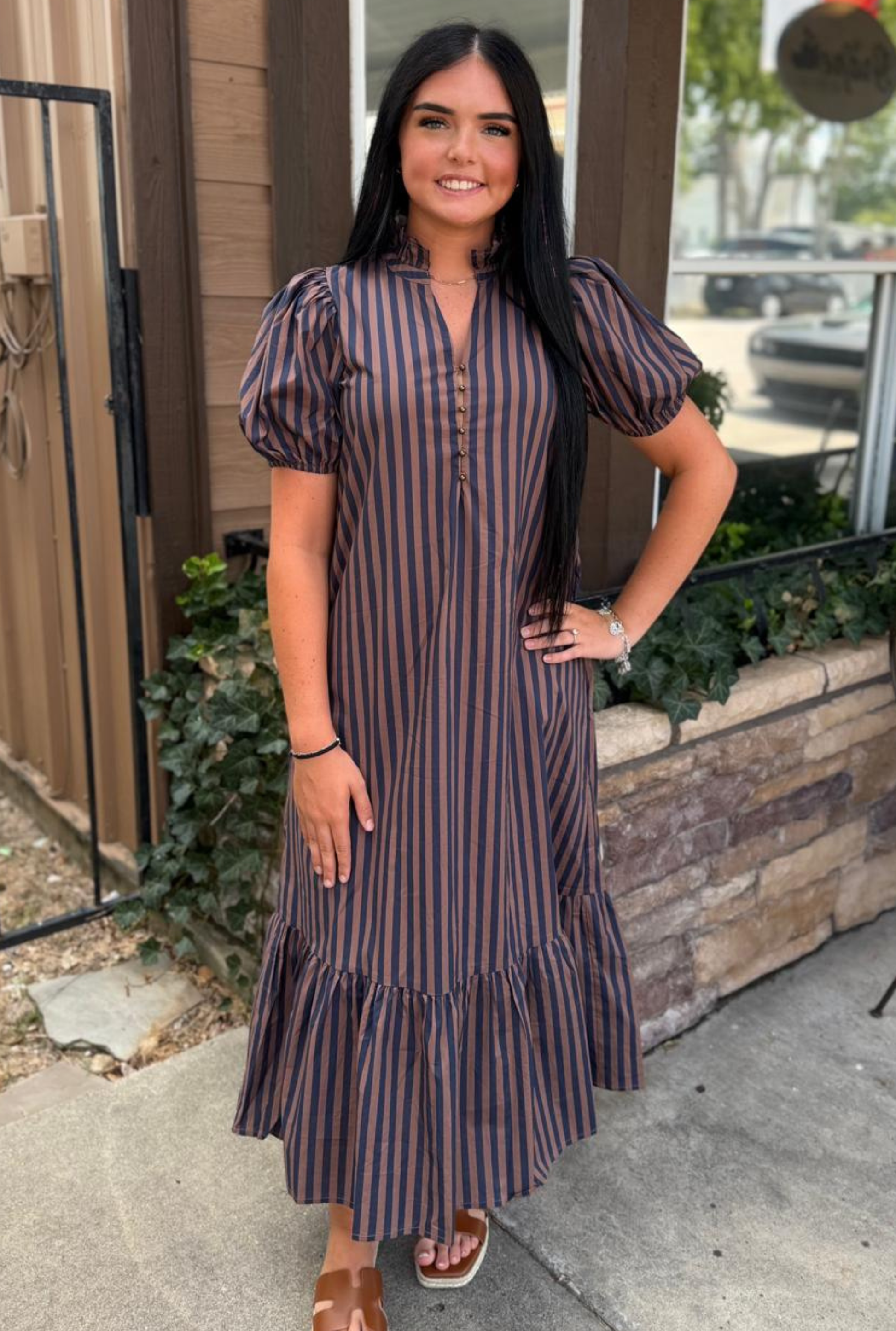 BROWN CORINNE DRESS