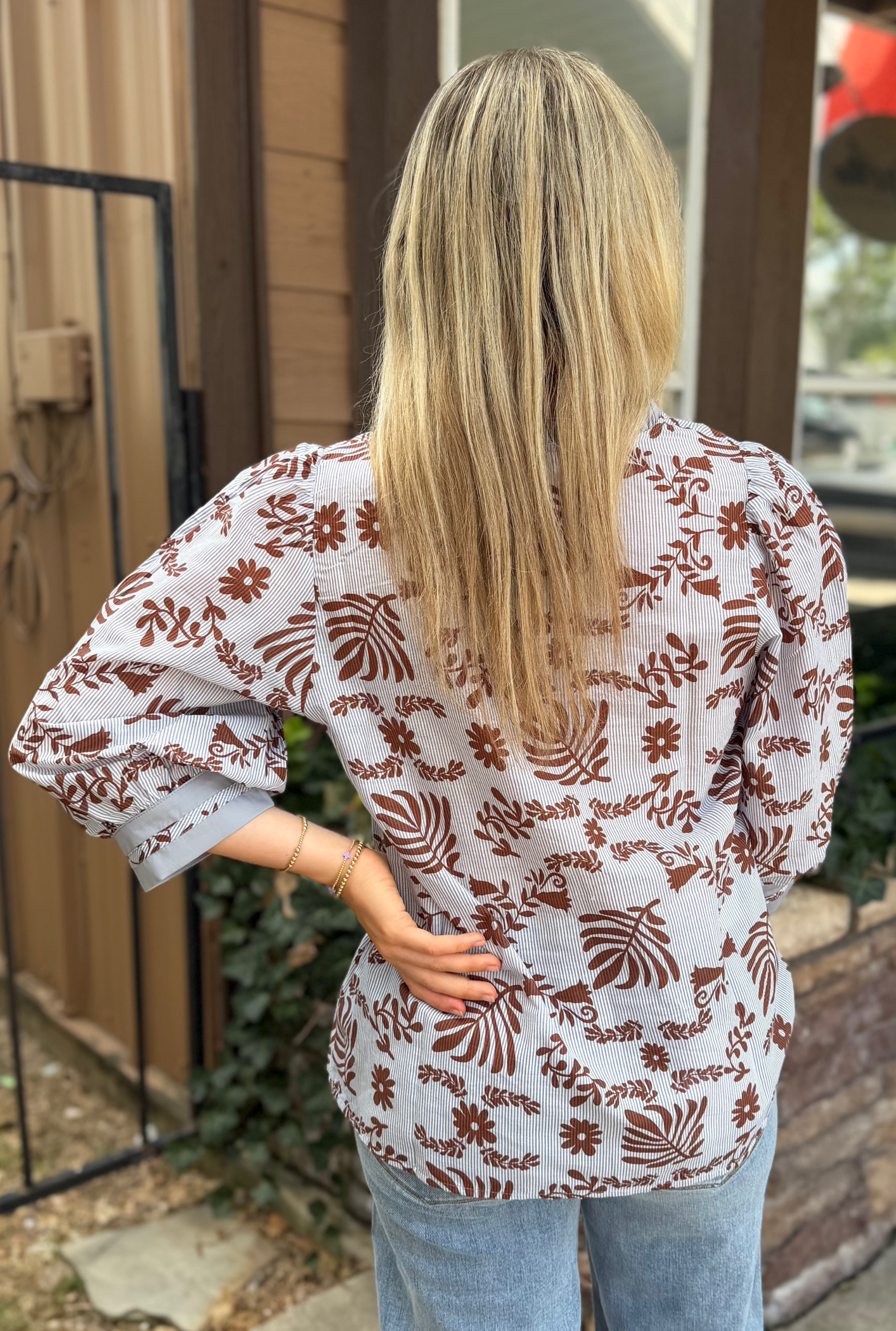 LUNA PRINTED TOP