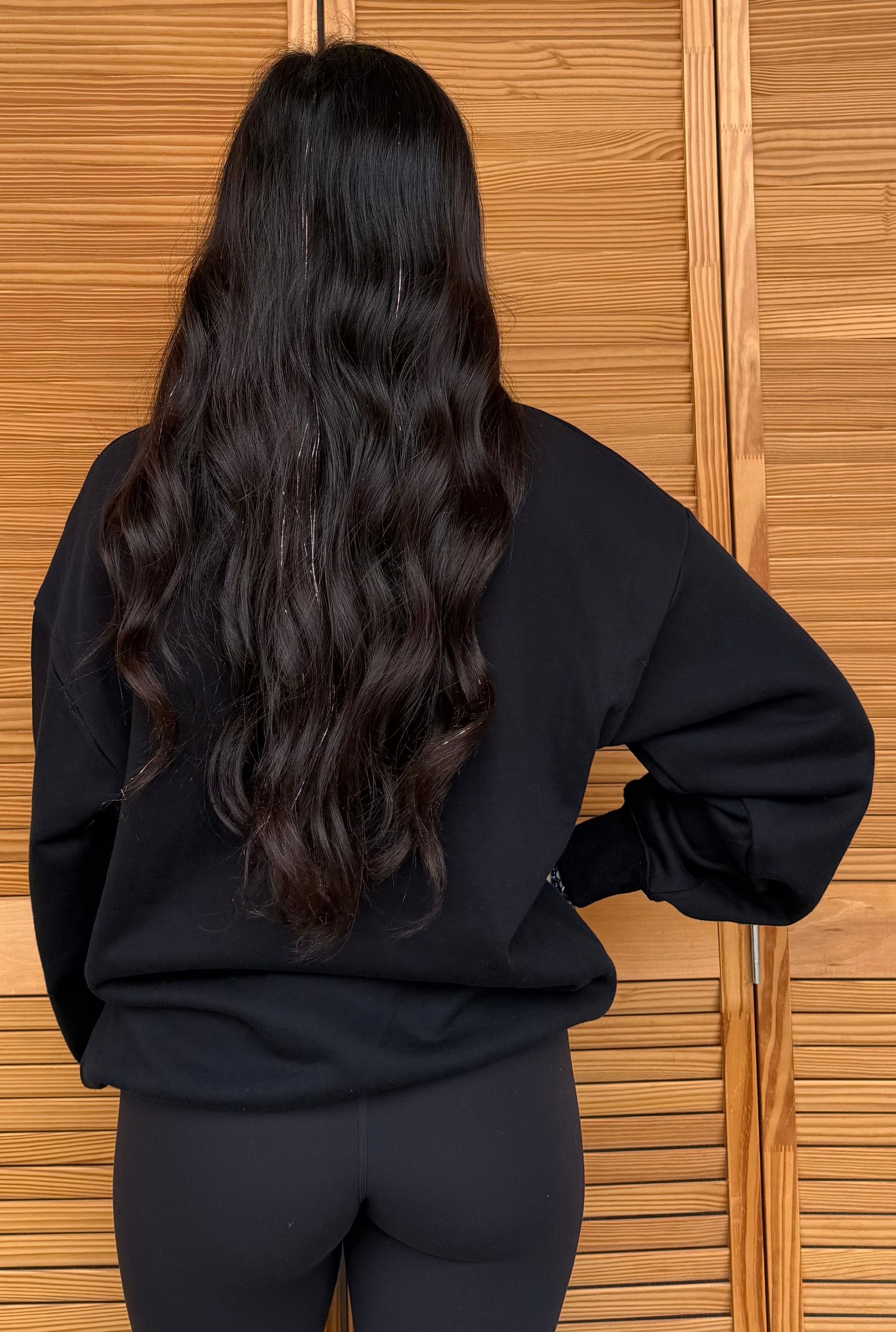 BLACK LM MOCKNECK