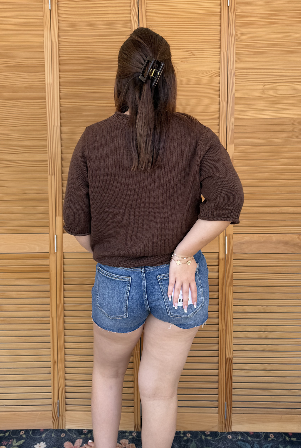 CHOCOLATE KNIT TOP