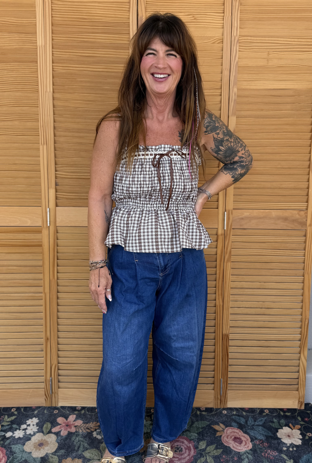 GINGHAM SIERRA TOP