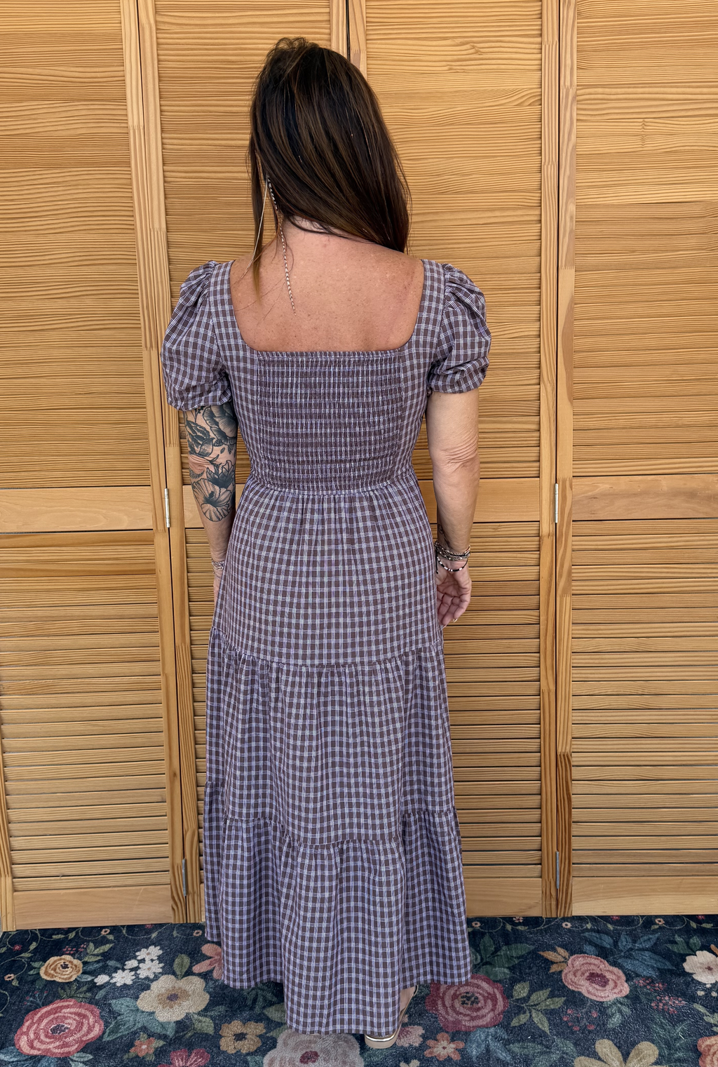 GINGHAM RACHEL DRESS