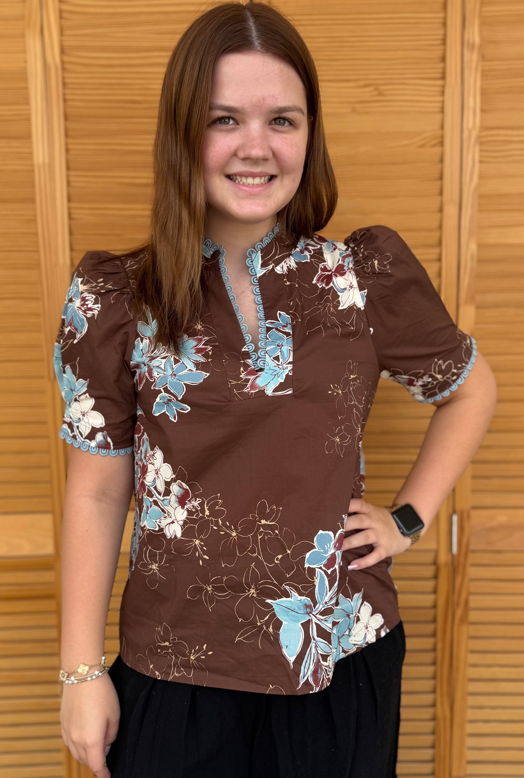 CHOCOLATE LOUISE TOP