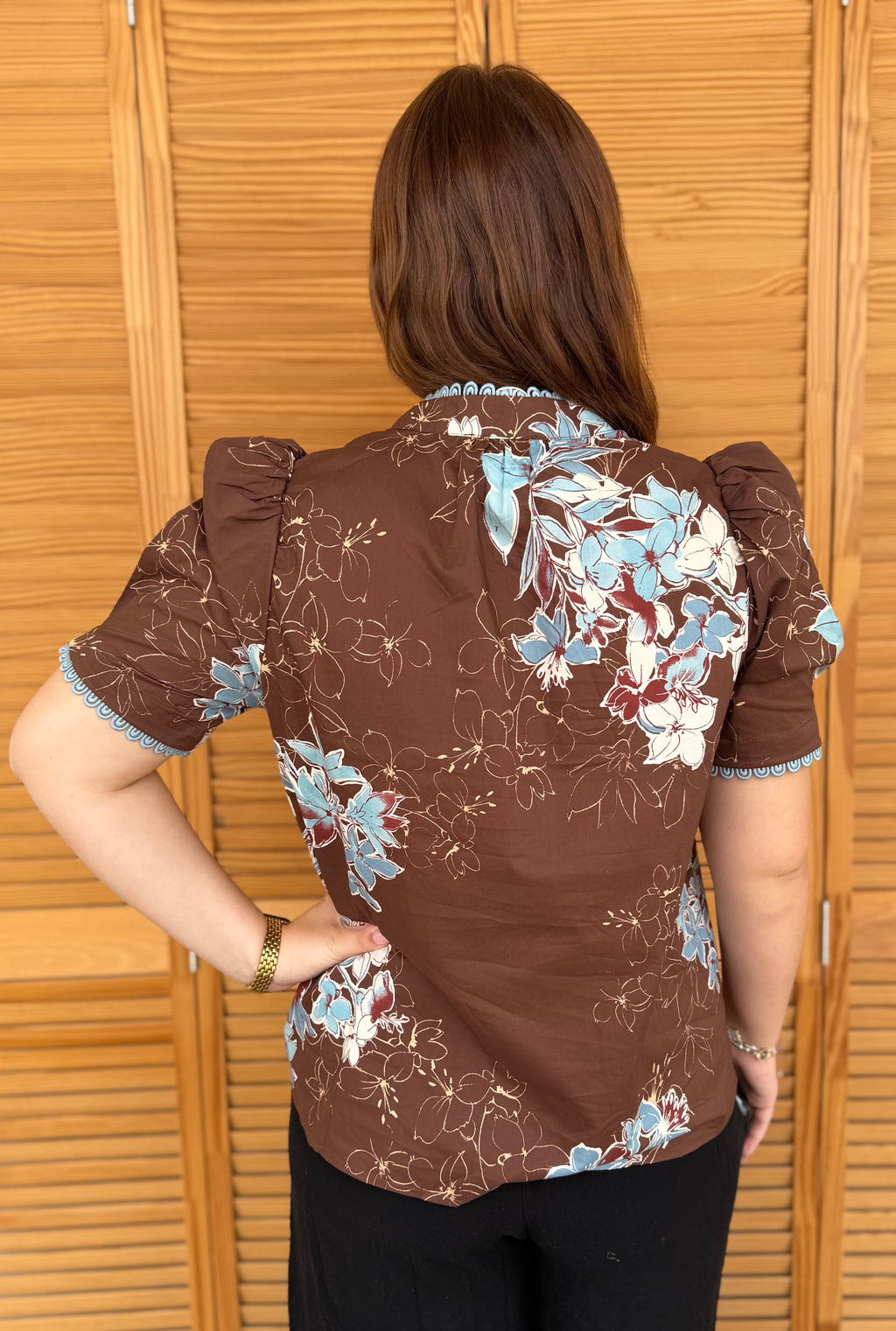 CHOCOLATE LOUISE TOP