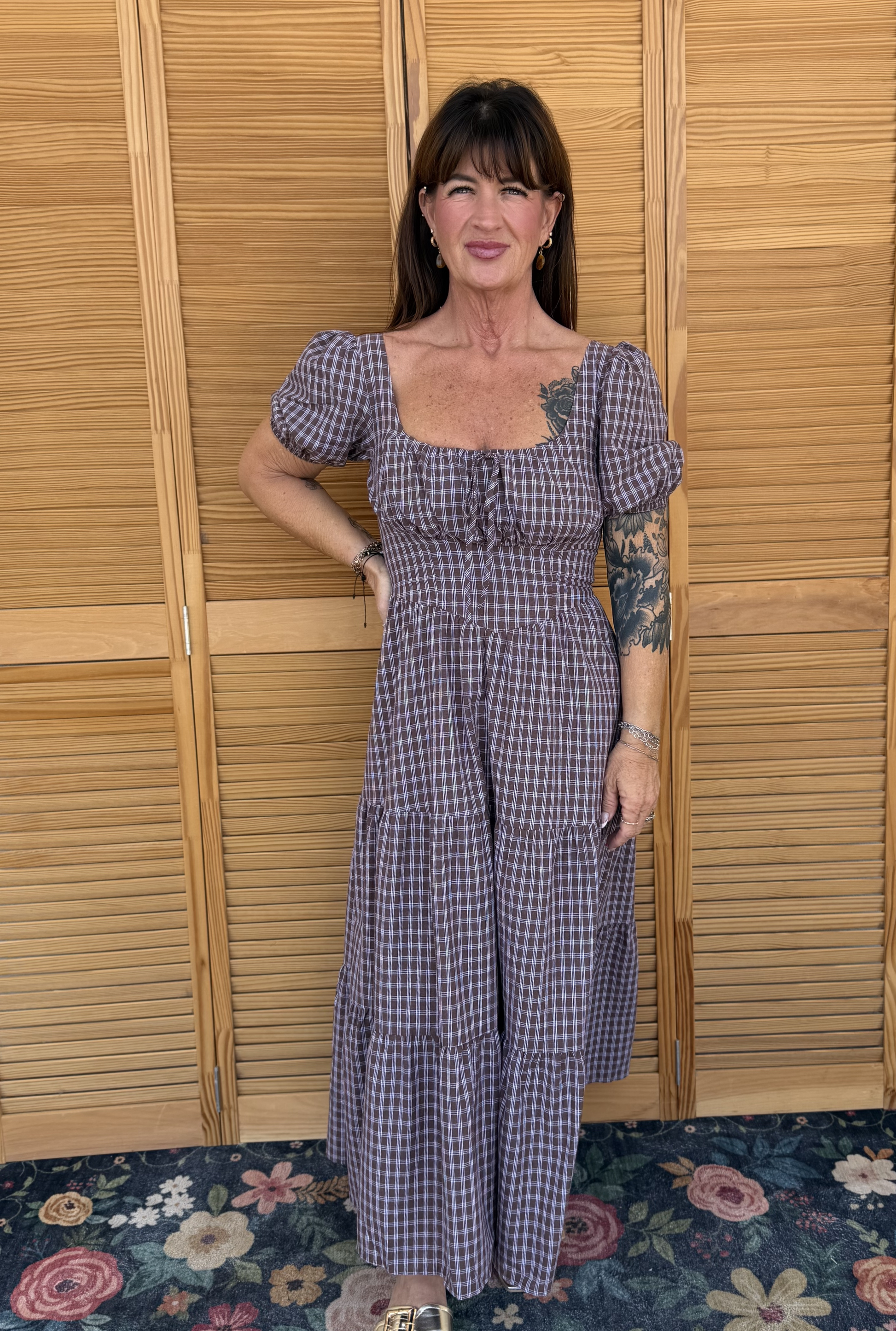 GINGHAM RACHEL DRESS