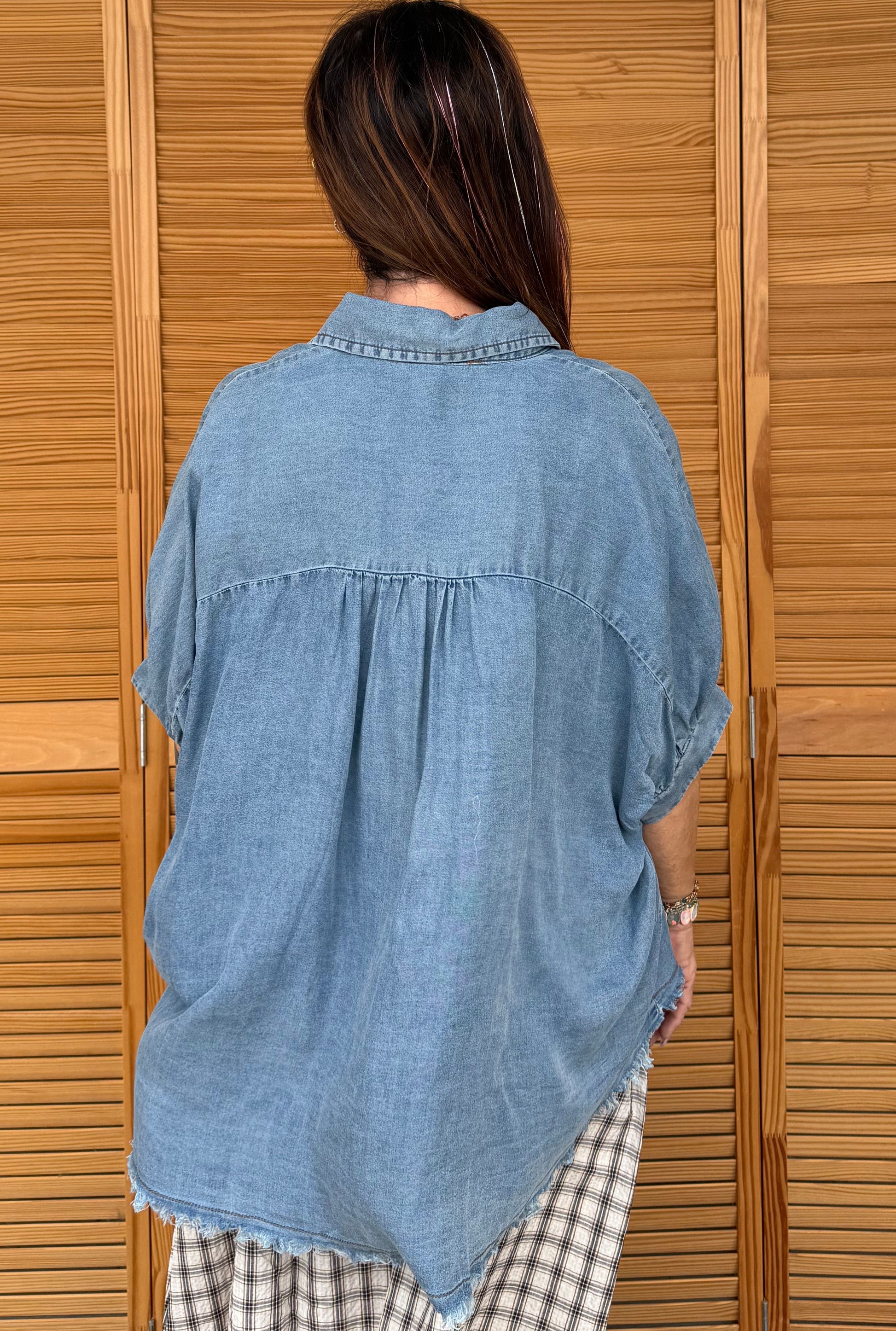 DENIM EMILY TOP