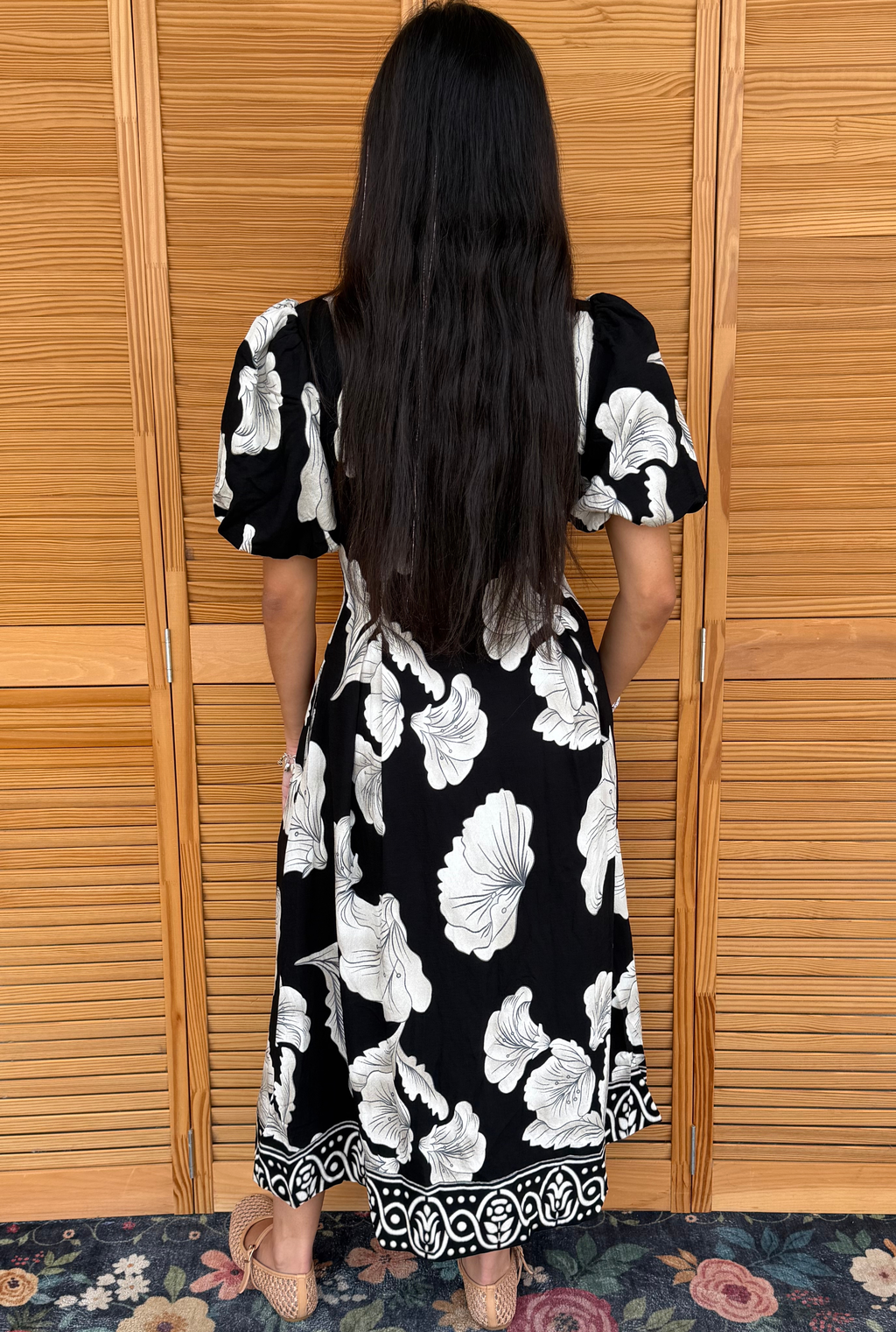FLORAL DRELLA DRESS