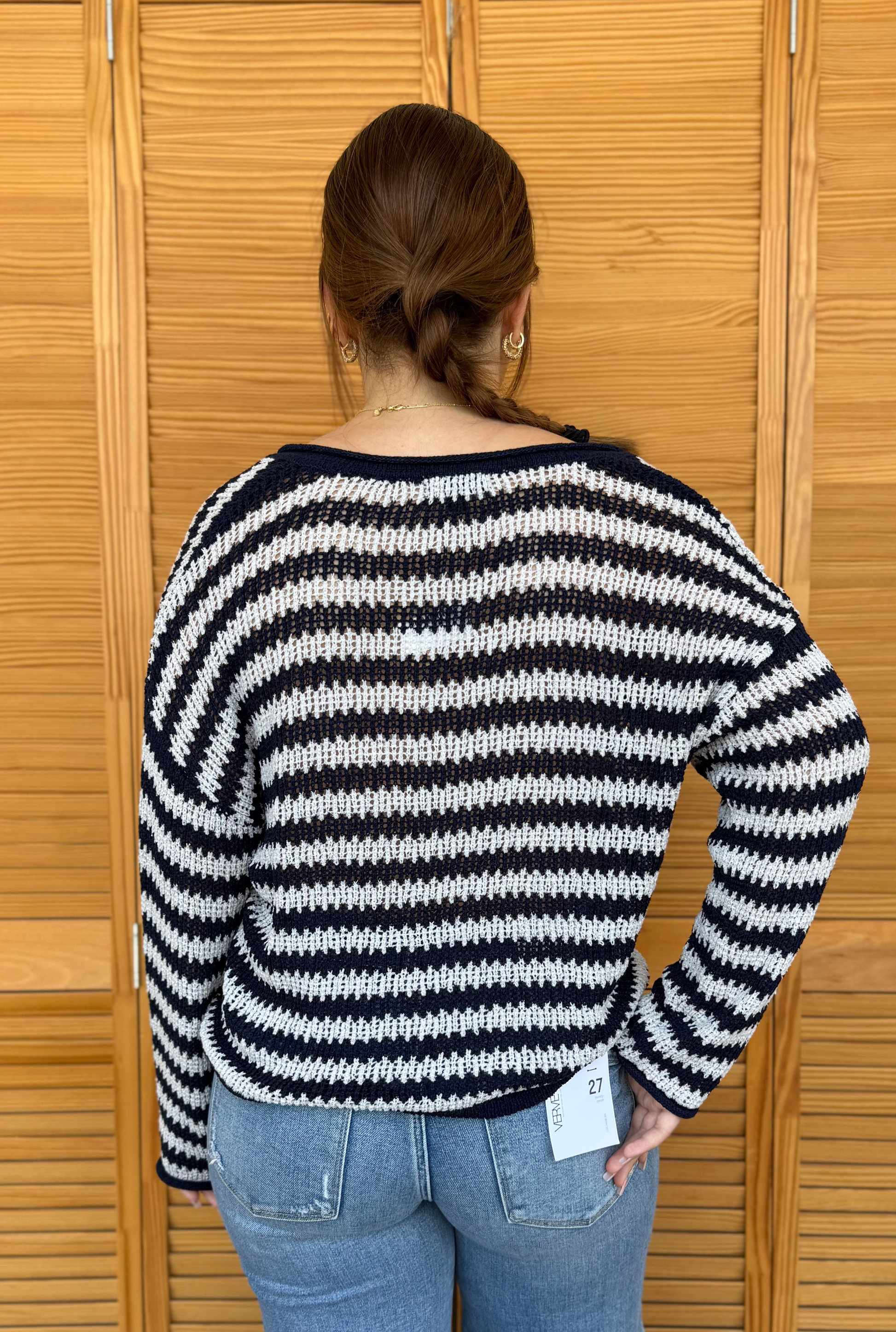 NAVY MALLORY SWEATER