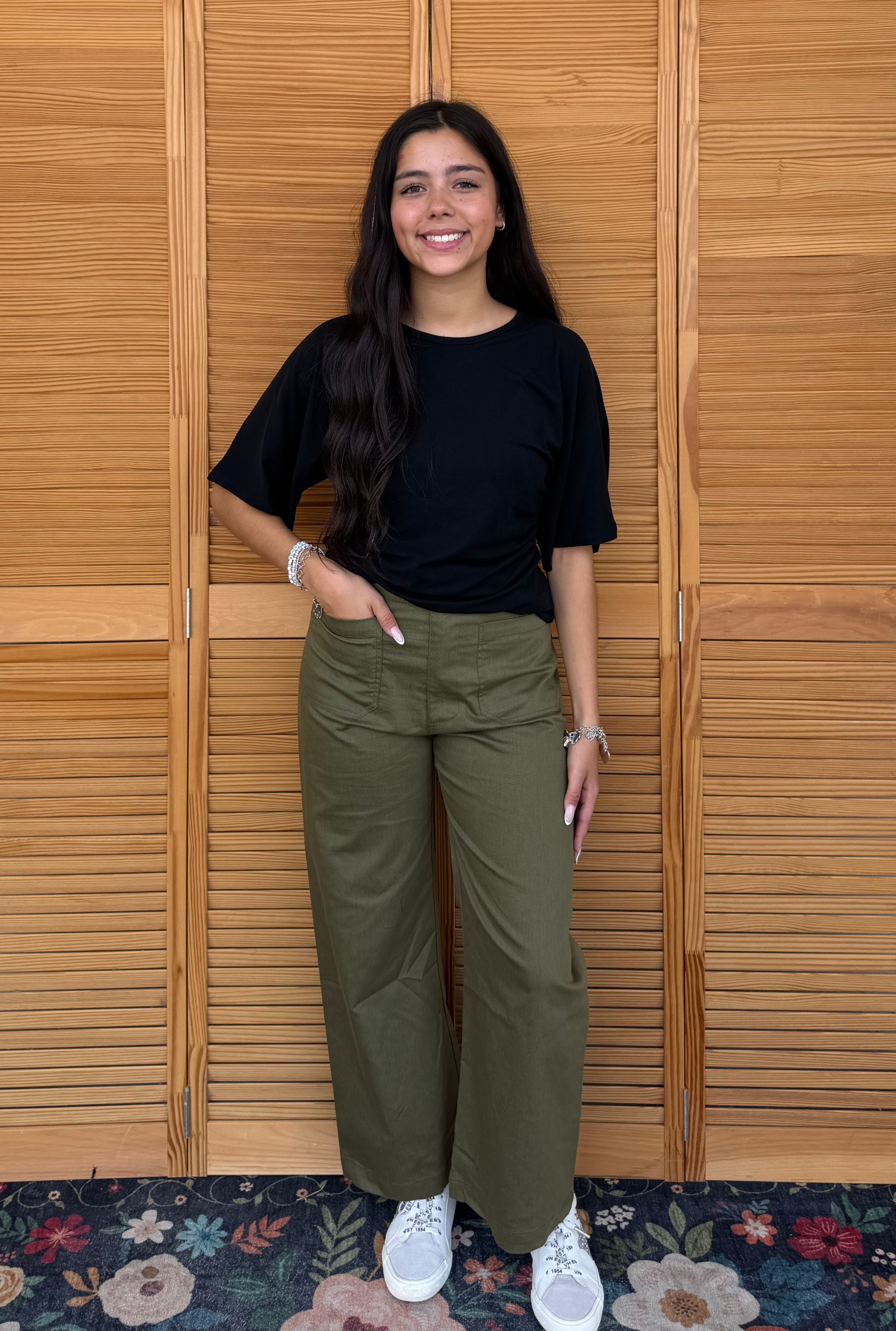 OLIVE GIGIO ANKLE PANTS