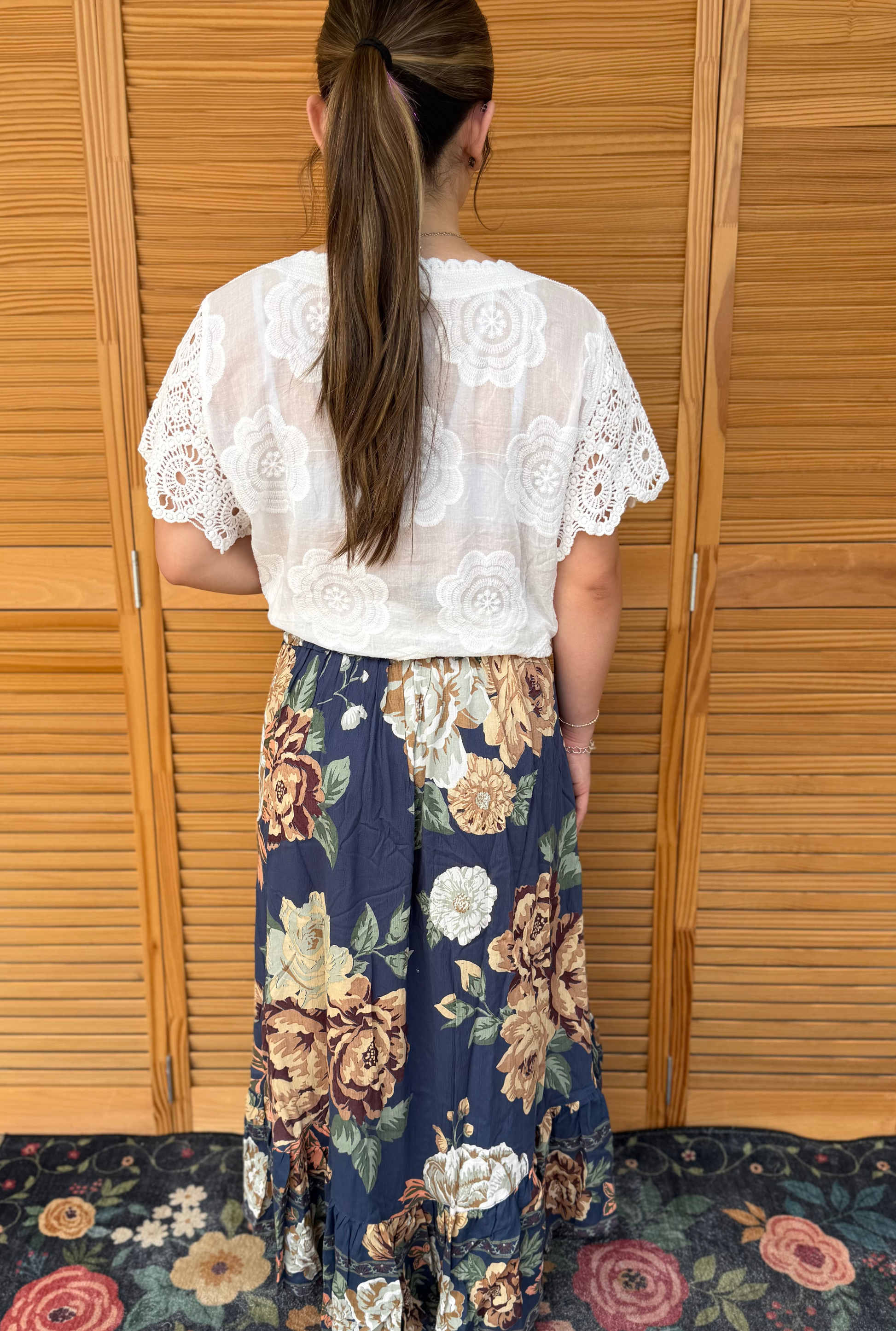 VINTAGE DAHLIA SKIRT