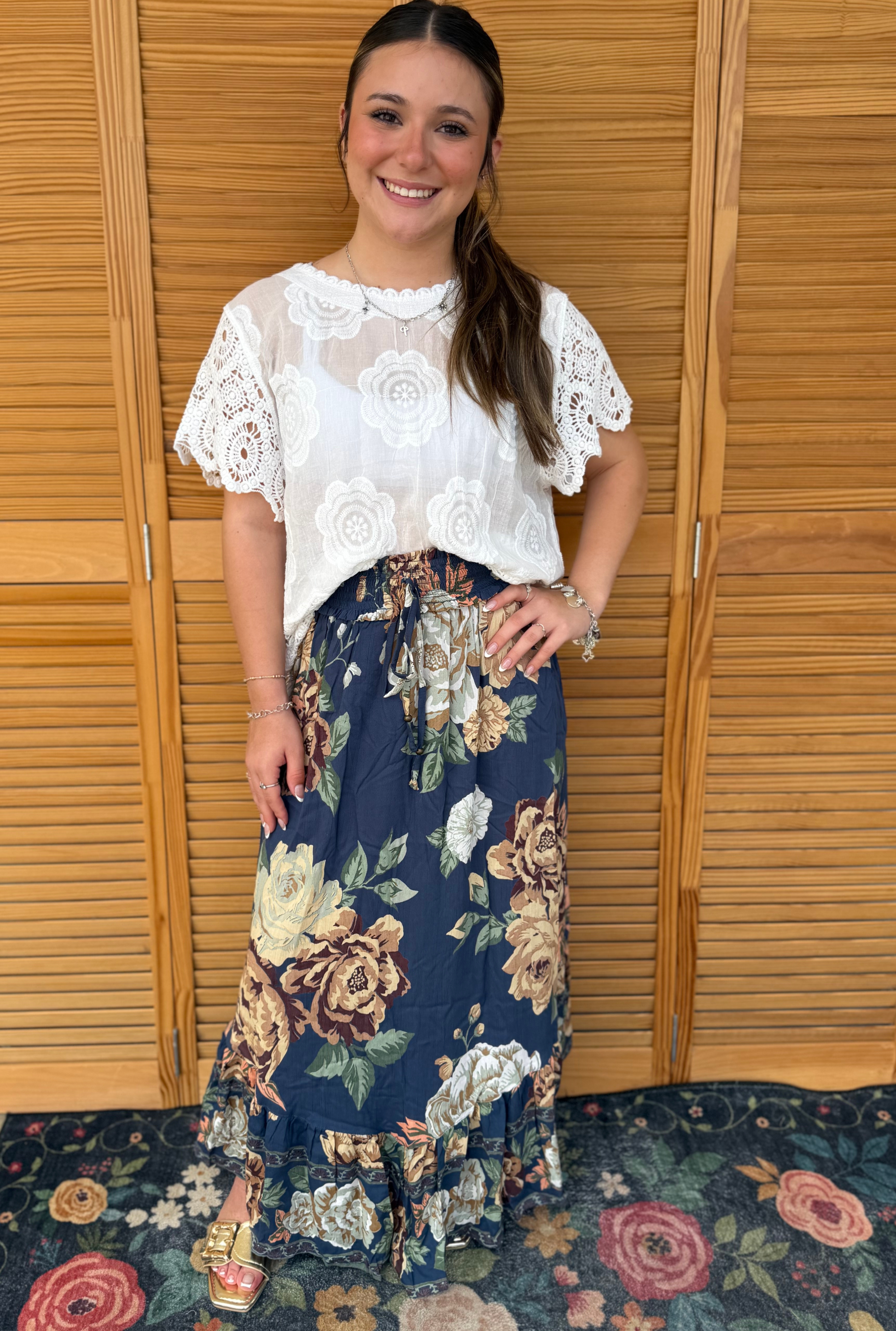 VINTAGE DAHLIA SKIRT