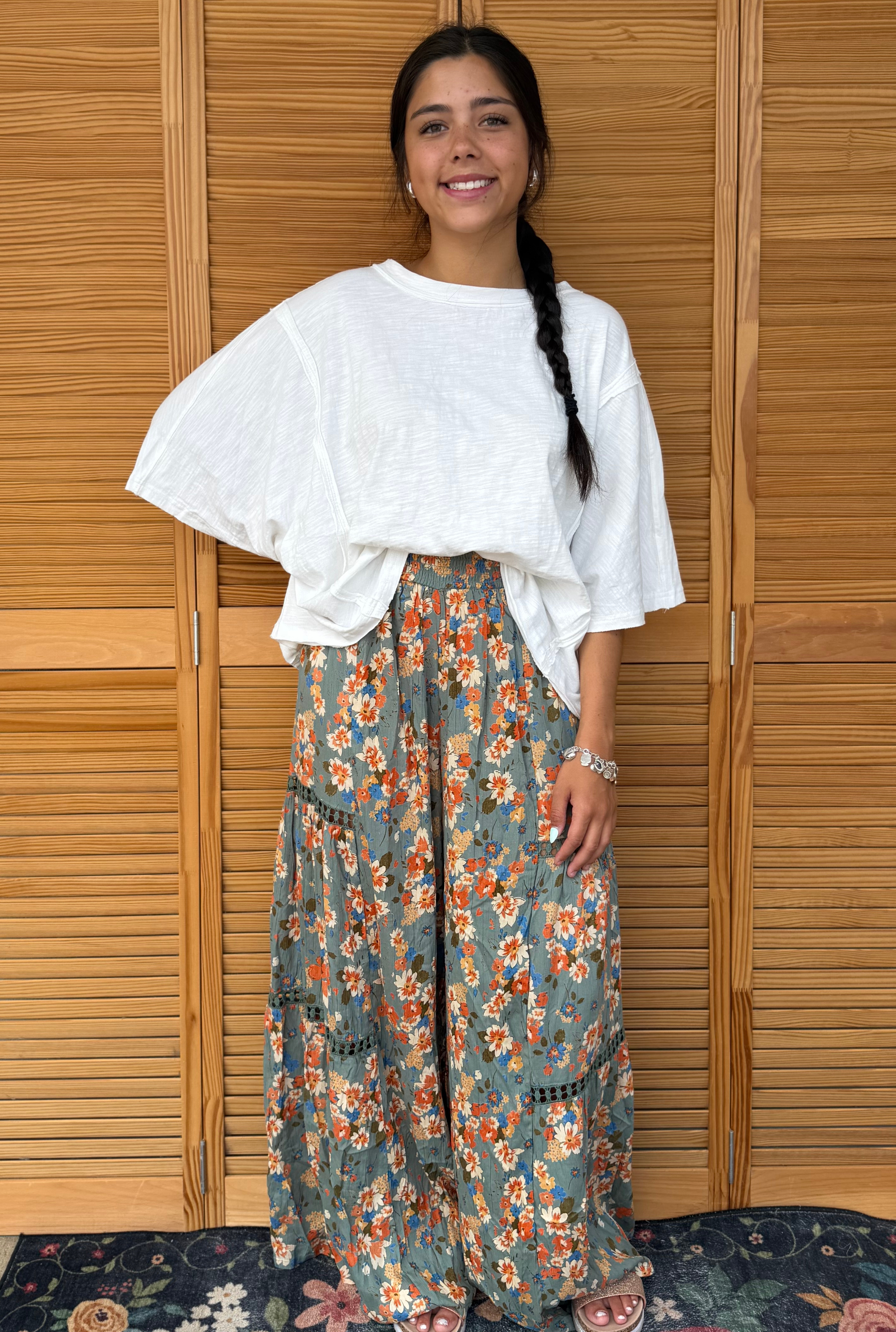 WATERCRESS FLORAL PANTS