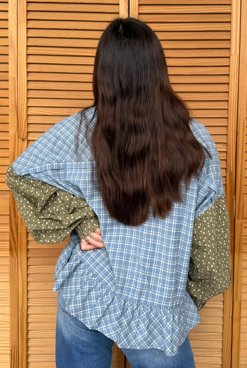 PLAID DARLA TOP