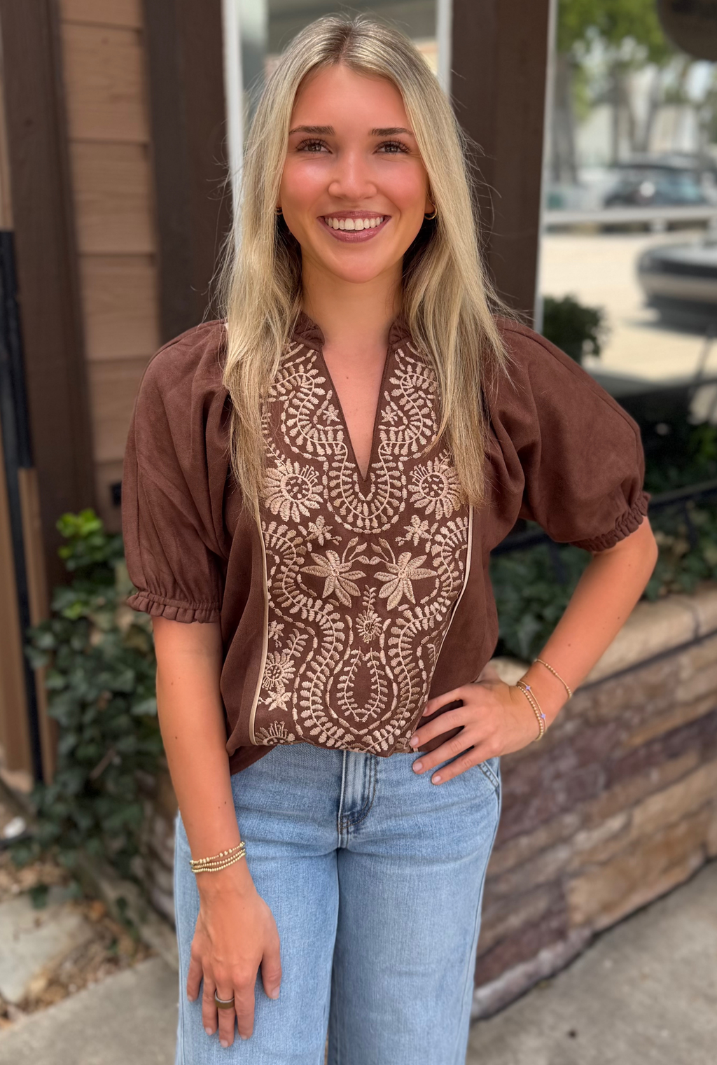 BROWN LISA TOP