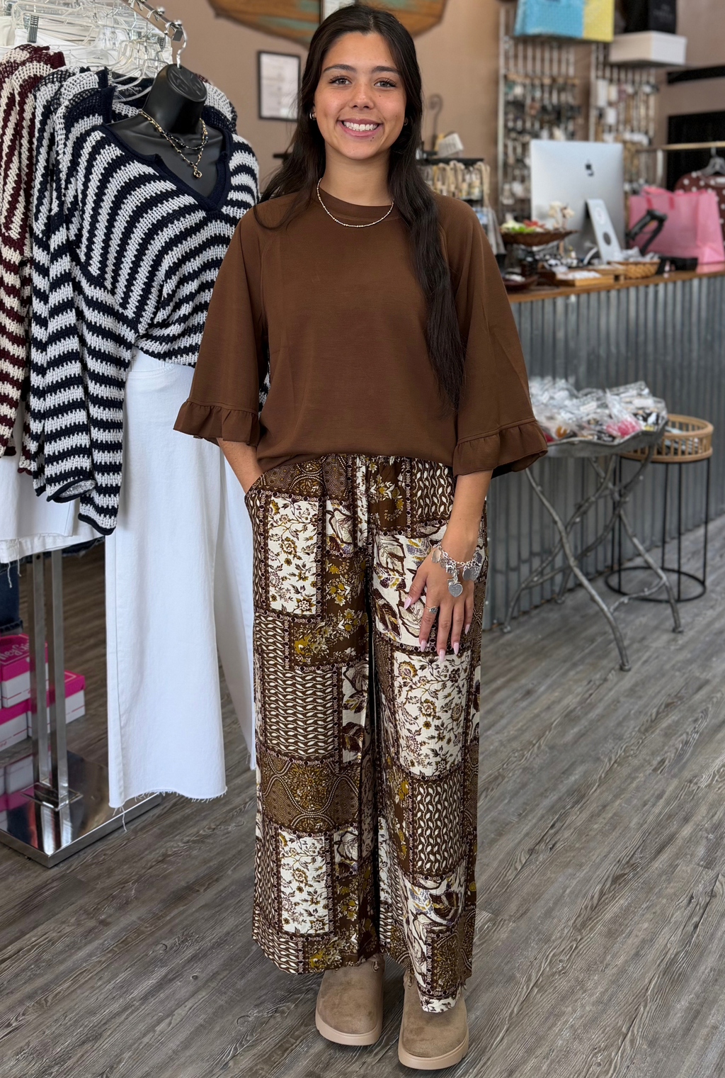 BROWN TARA PANTS