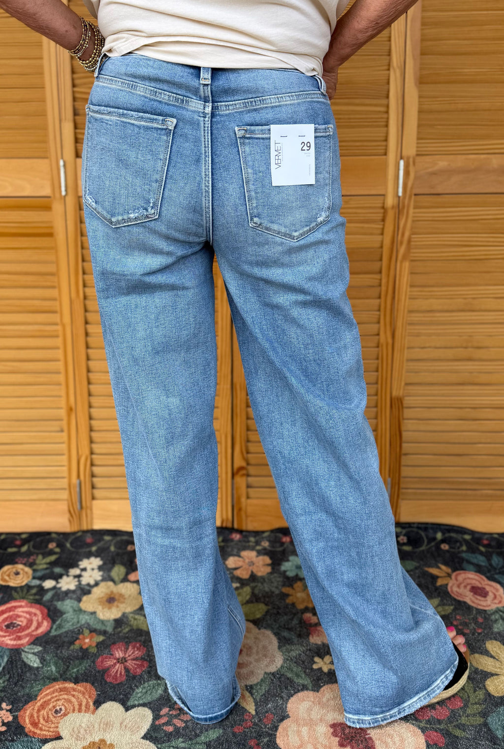 HEARTEN FULL LENGTH WIDE JEANS