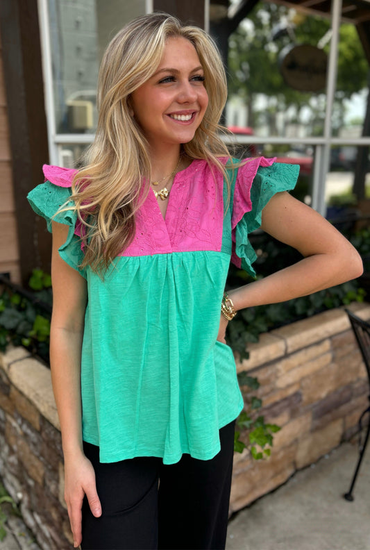 GREEN STATEMENT TOP