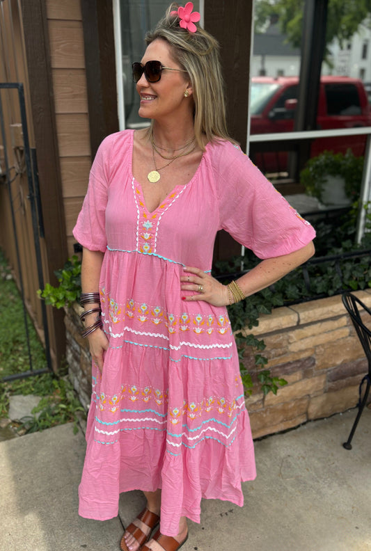 PINK SIMPLY SOUTHERN DRESS