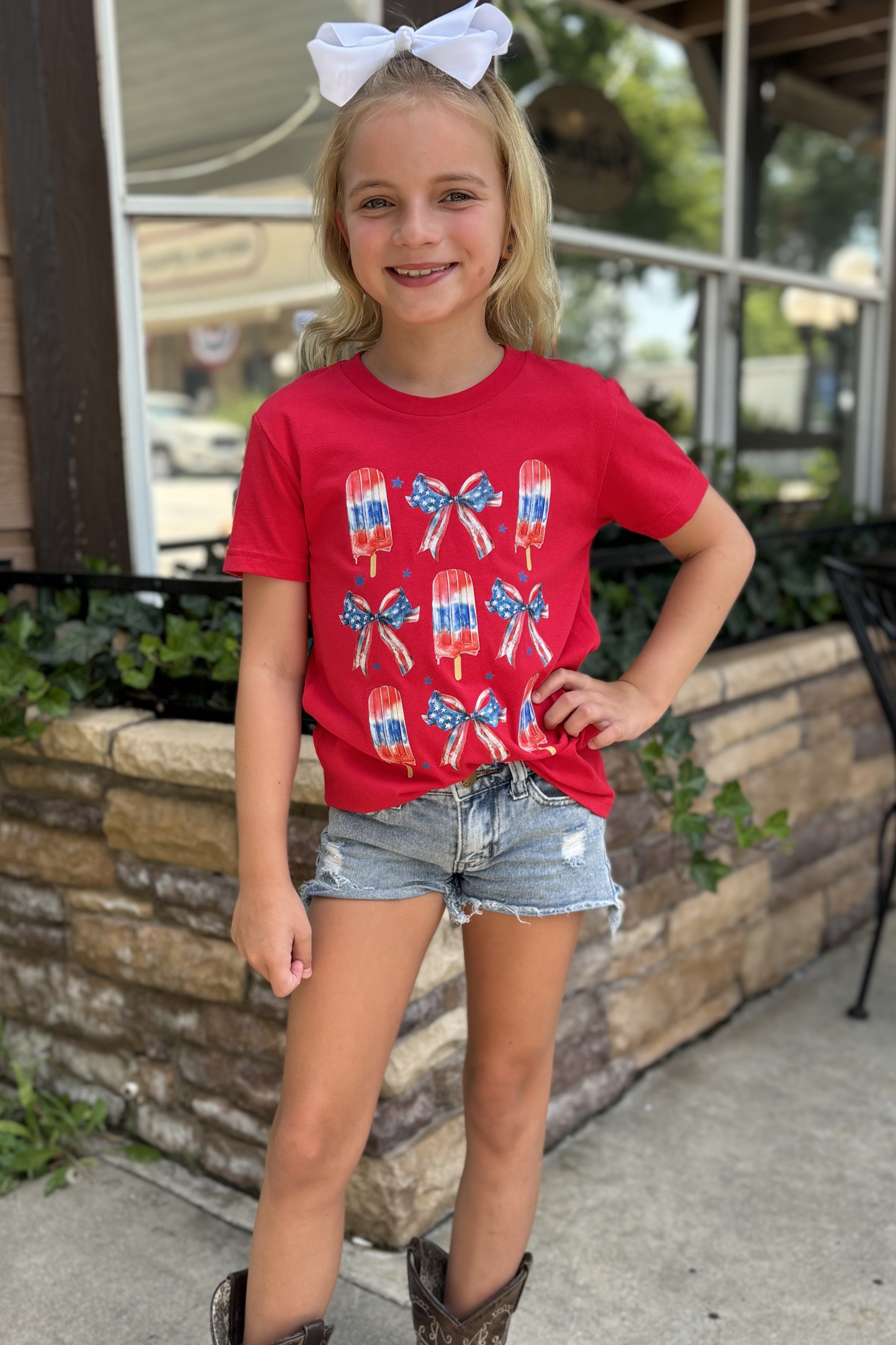 RED KIDS POPSICLE TEE