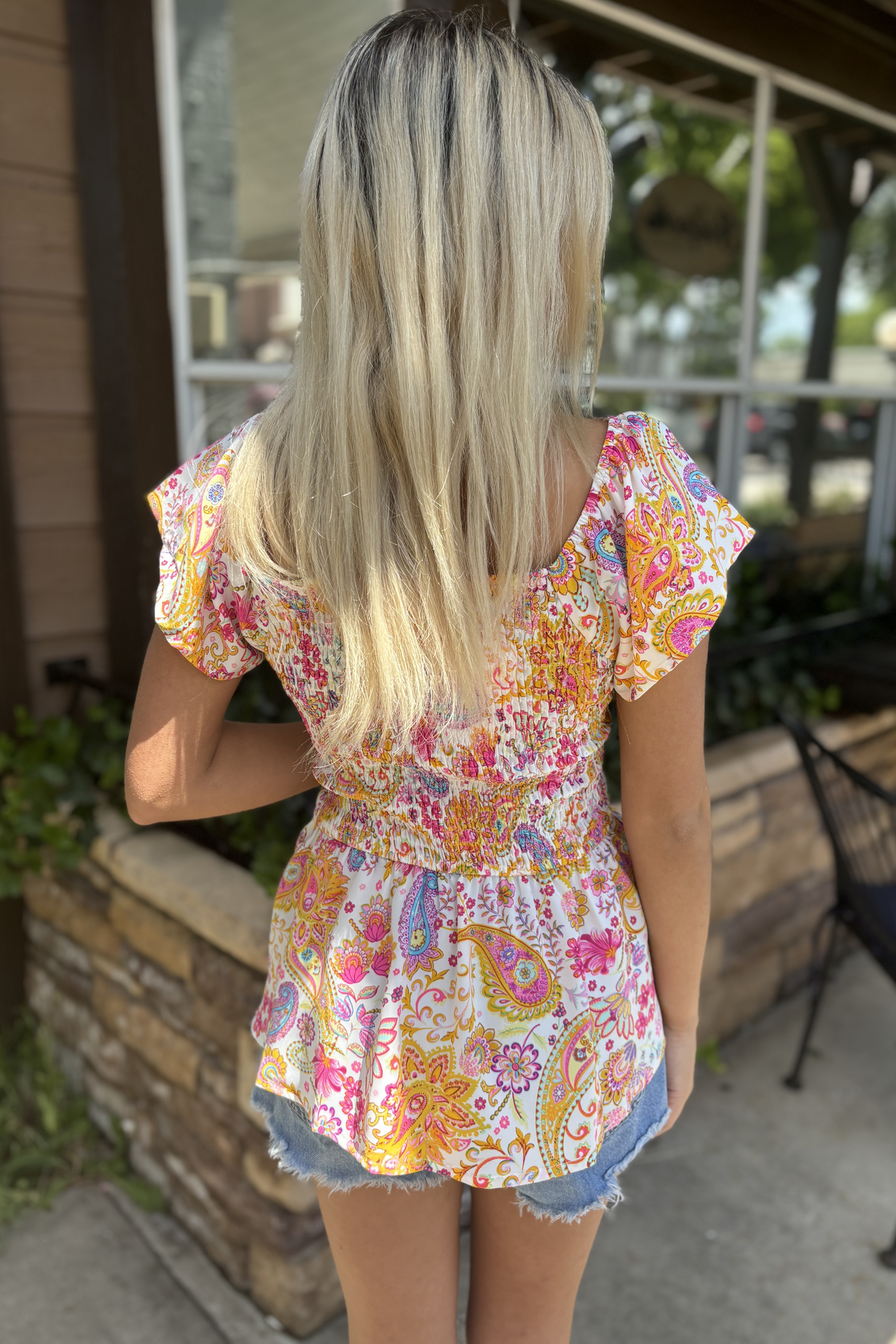 WILD SMOKIN PAISLEY TOP