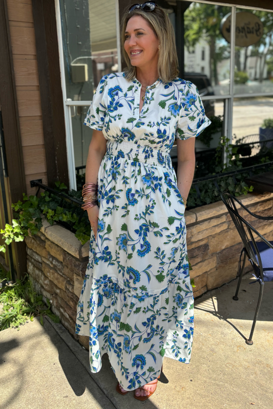 SAMARA FLORAL POPLIN MAXI