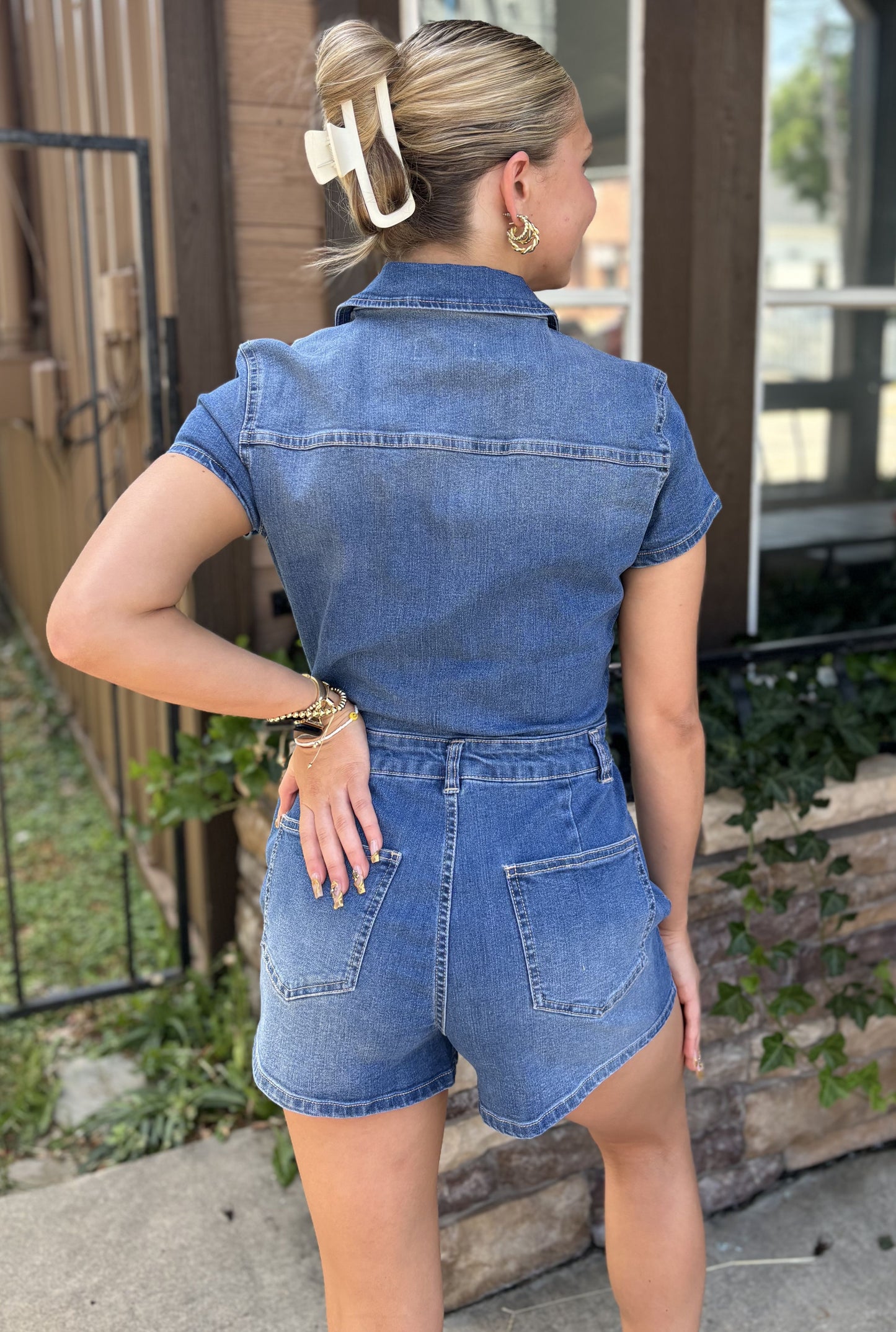 DENIM DANCING QUEEN ROMPER